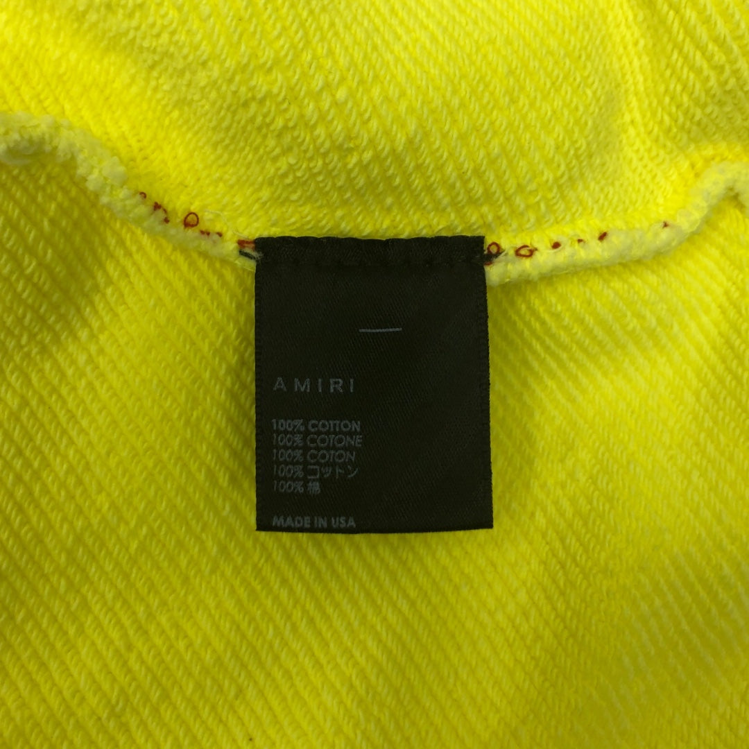 AMIRI/Hoodie/L/Graphic/Cotton/YEL/AMIRI BIG TEXT view 4