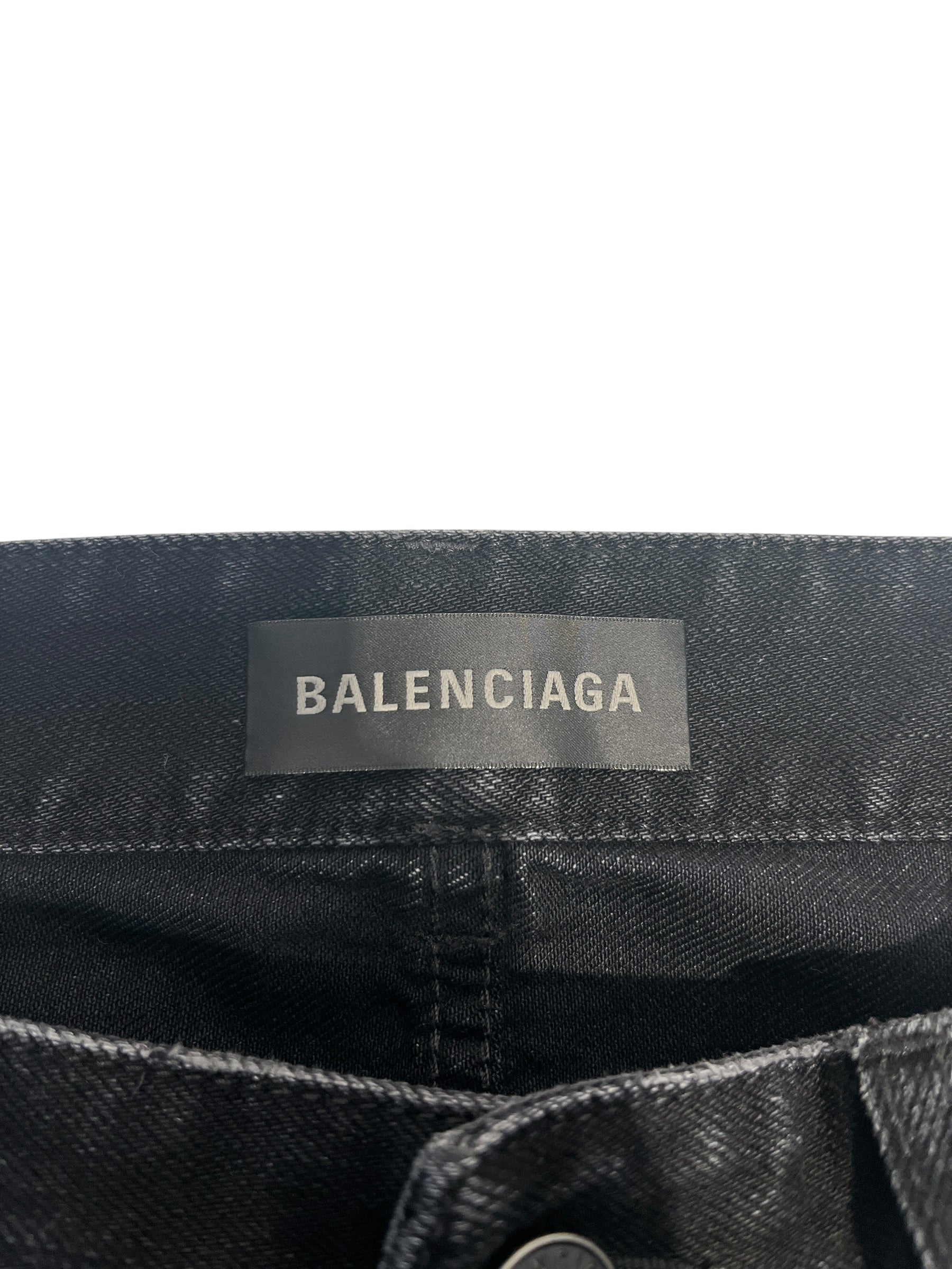 BALENCIAGA/Straight Pants/27/Denim/BLK/CITYBAGSTUDS2025 view 3