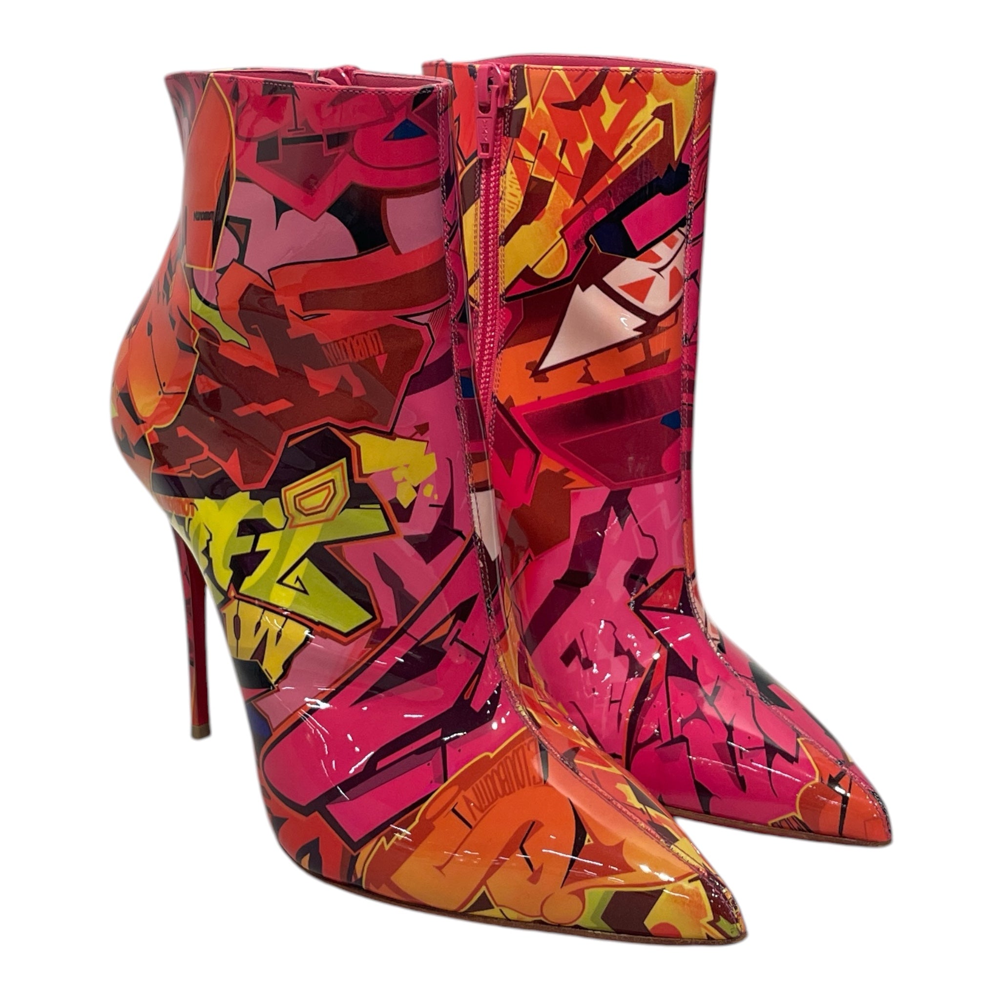 Christian Louboutin/Heels/EU 37/All Over Print/Leather/PNK/ view 1