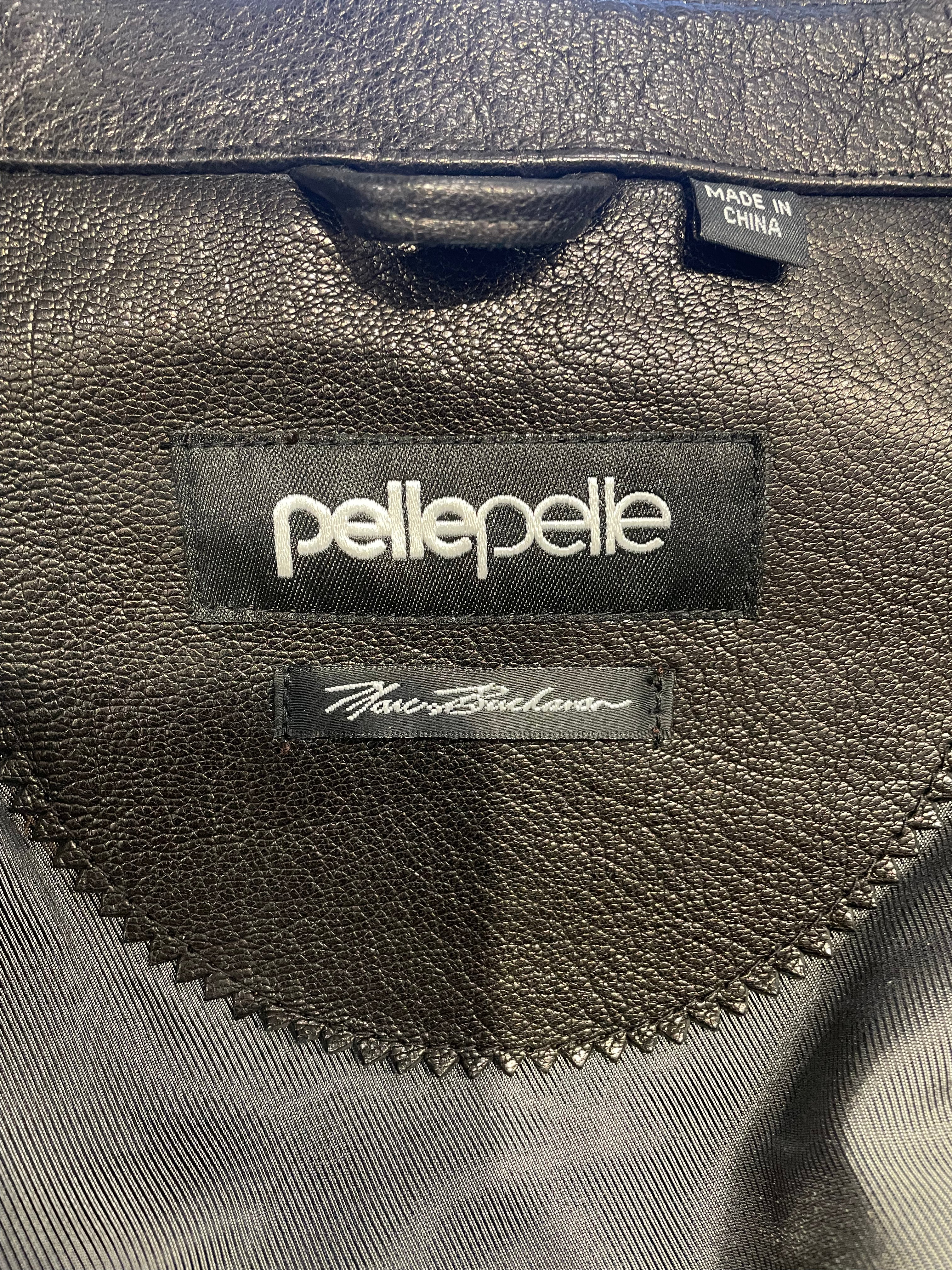 Pelle Pelle/Leather Jkt/52/Leather/BLK/studs view 3