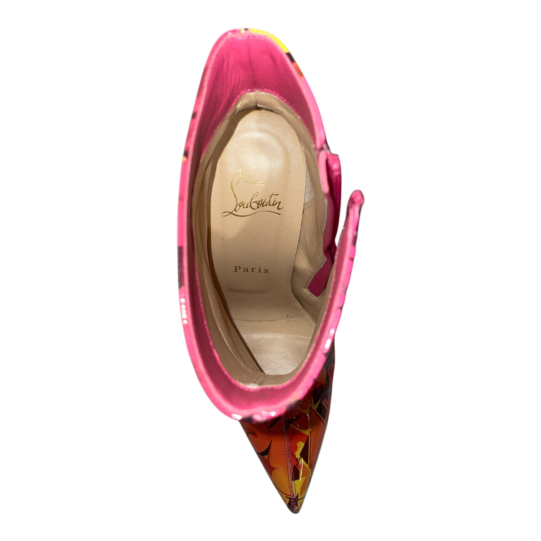 Christian Louboutin/Heels/EU 37/All Over Print/Leather/PNK/ view 3