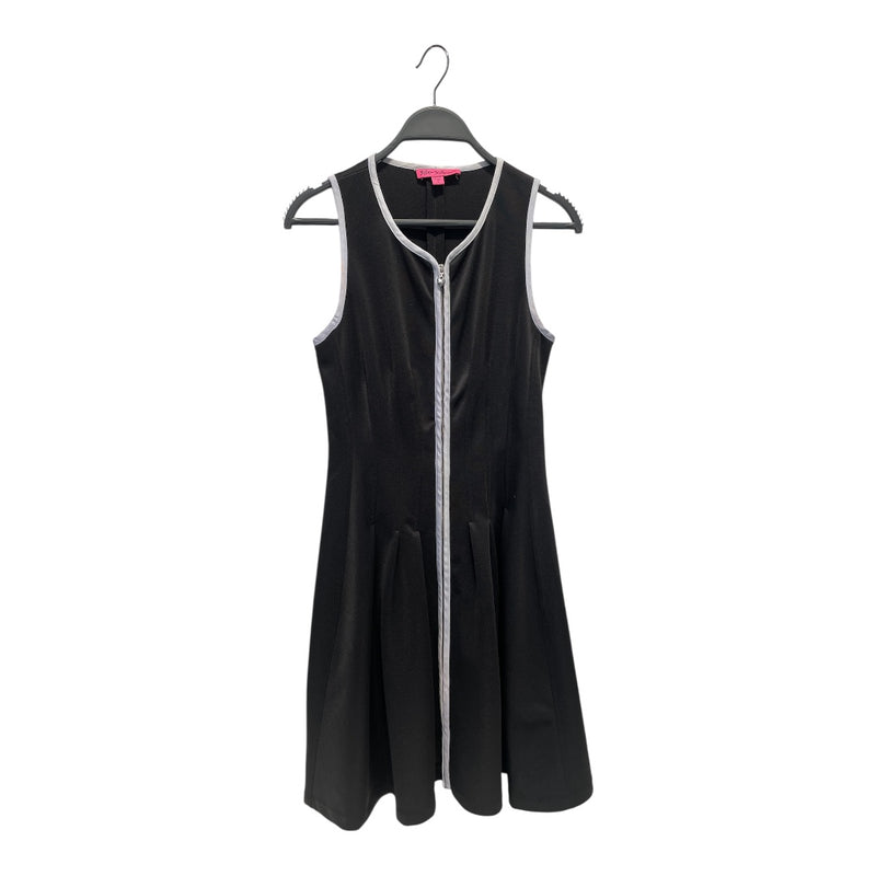 BETSEY JOHNSON/SL Dress/M/Polyester/BLK/Sleeveless Dress