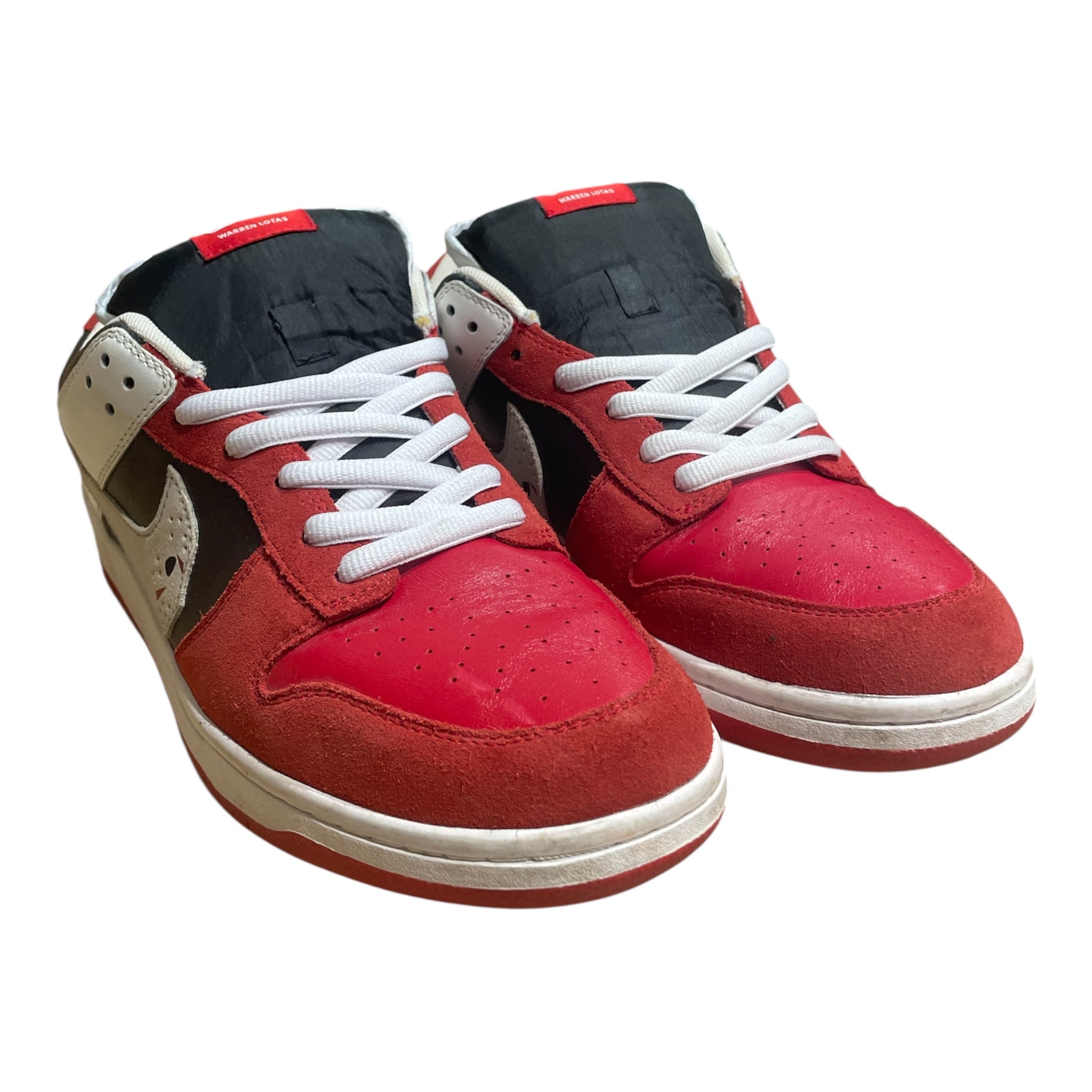 WARREN LOTAS/Low-Sneakers/US 10.5/Cotton/RED/JASON view 1
