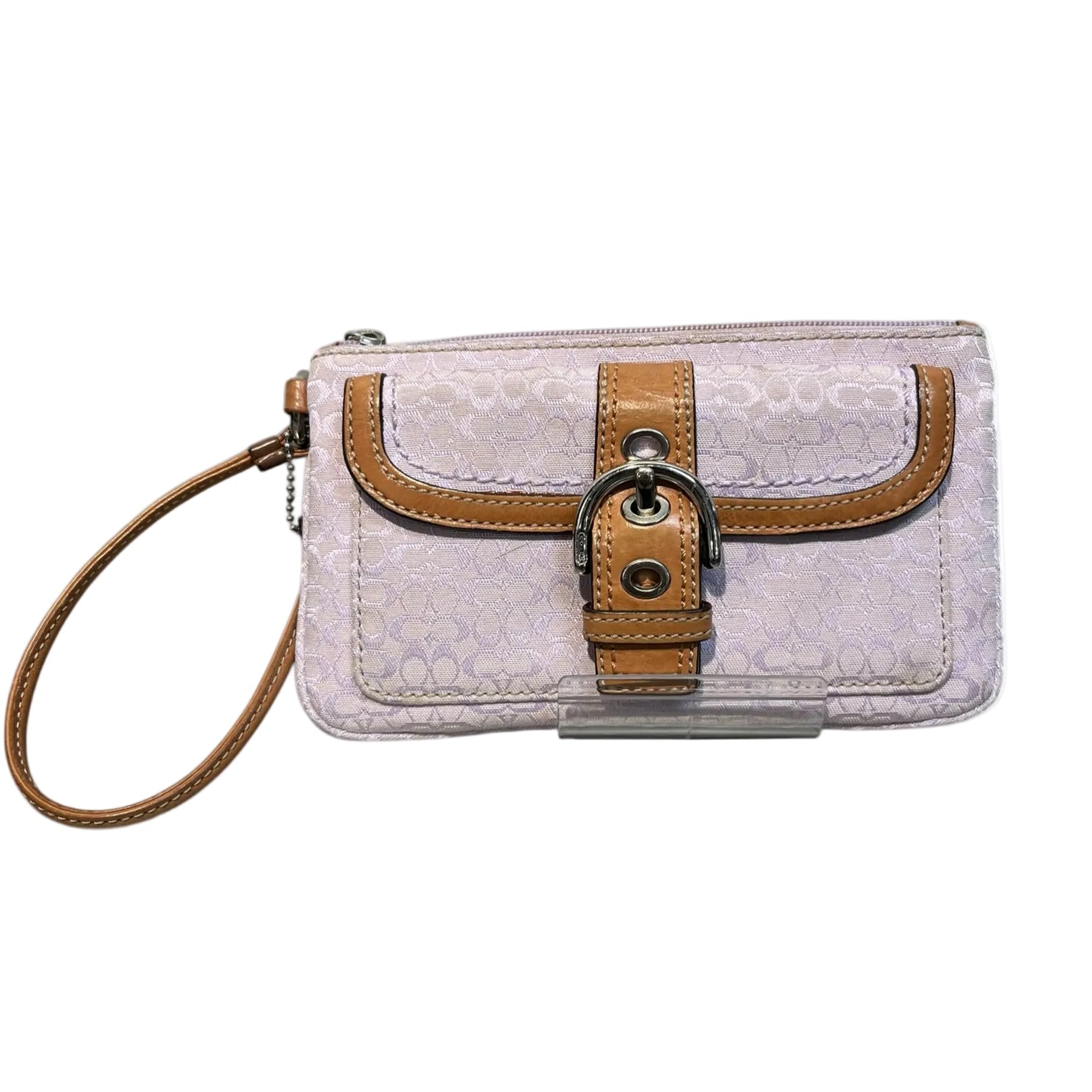 COACH/Clutch Bag/Monogram/Cotton/PNK/SIGNATURE C SOHO WRISTLET view 1