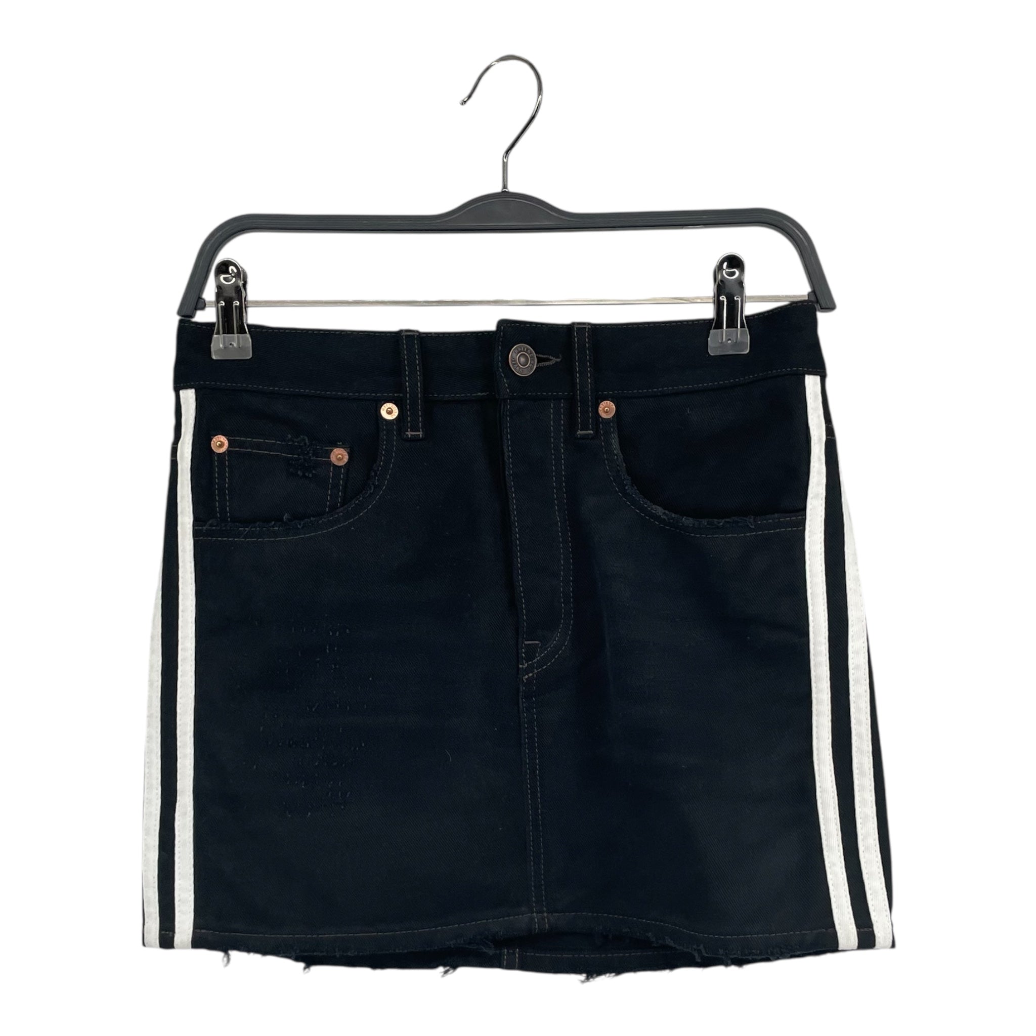 BALENCIAGA/Skirt/Border/Denim/BLK/addias/balenciaga view 1
