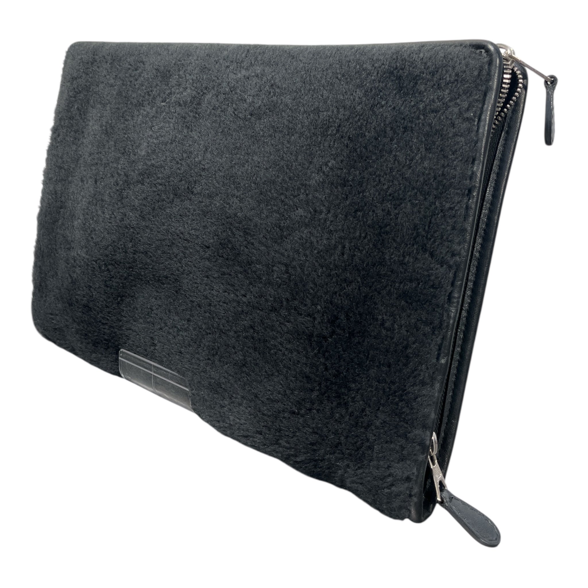 BALENCIAGA/Pouch/Fake Fur/GRY/PORTFOLIO CASE view 2