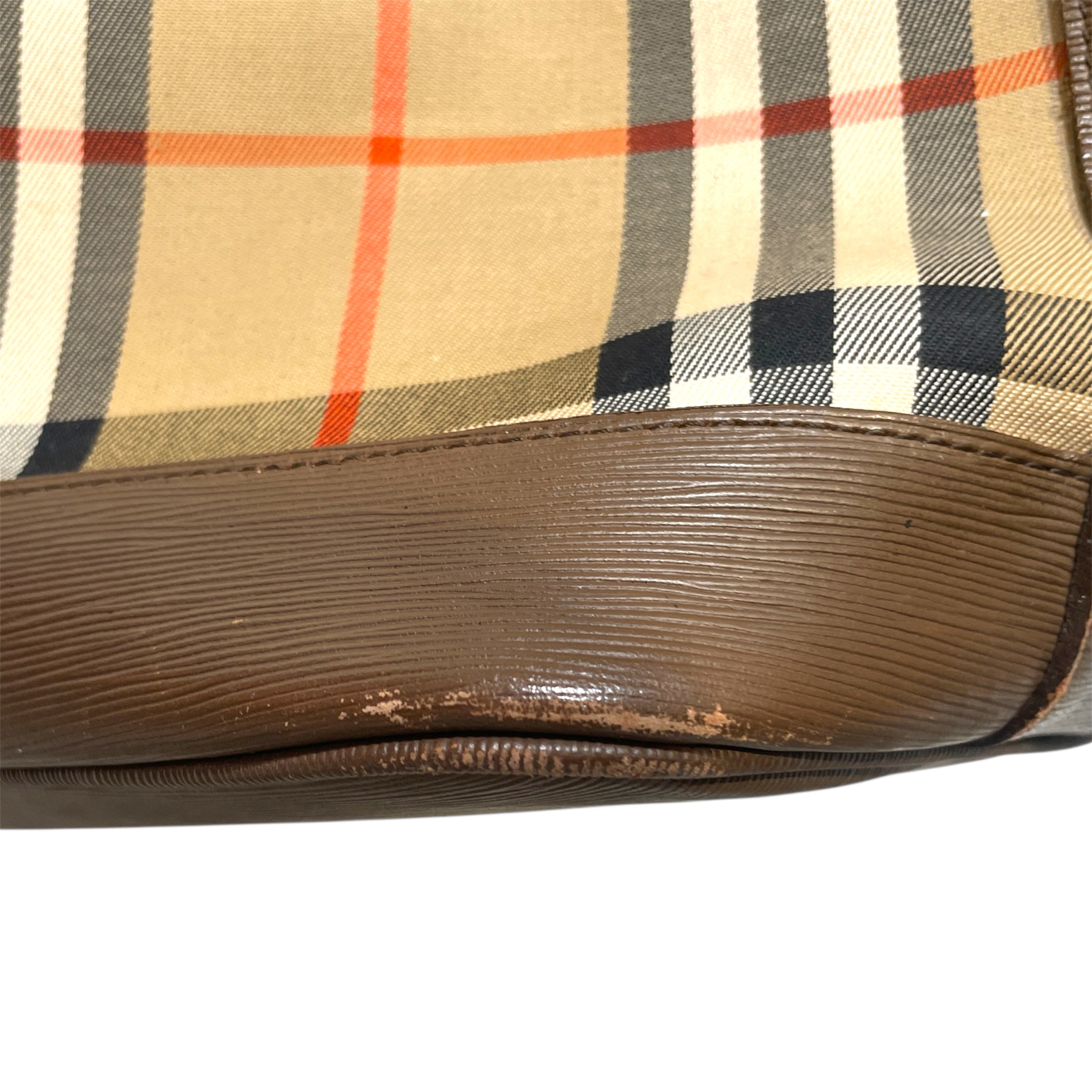 BURBERRY/Cross Body Bag/Stripe/Leather/BRW/Nova Check Bucket Bag view 6