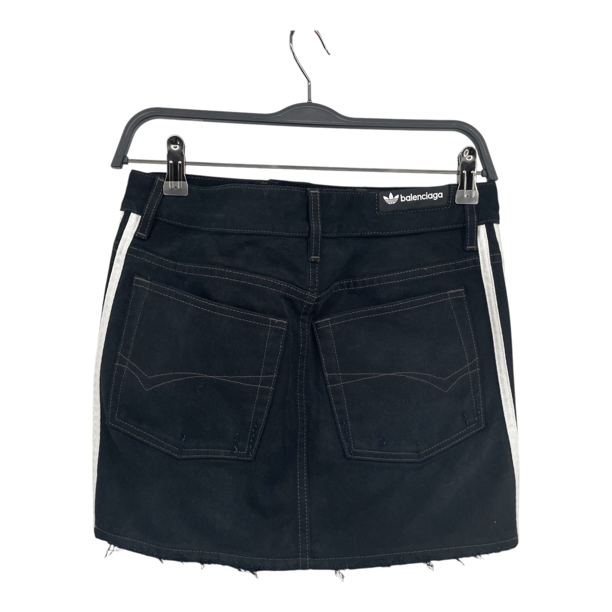 BALENCIAGA/Skirt/Border/Denim/BLK/addias/balenciaga view 2