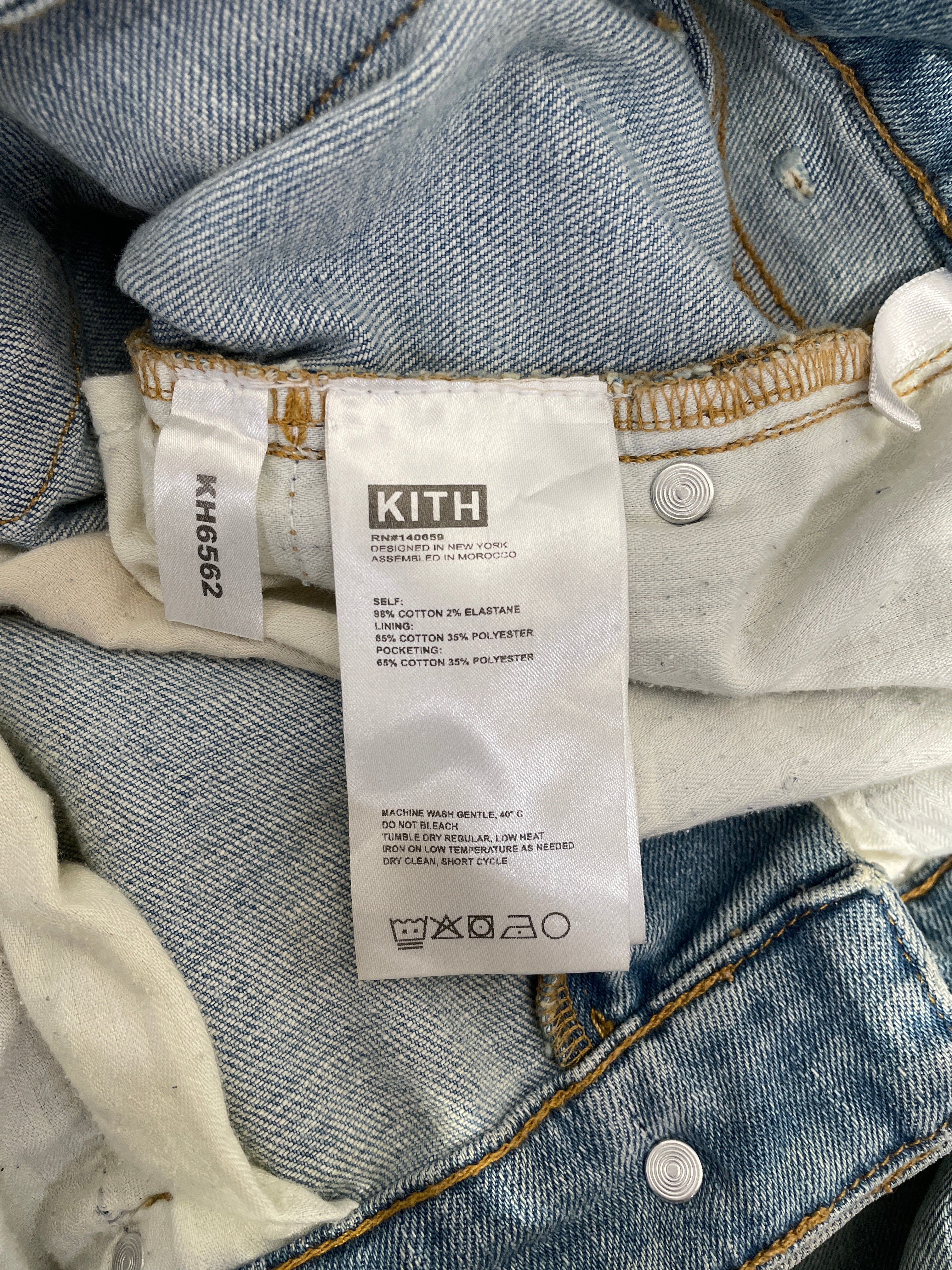KITH/Straight Pants/34/Cotton/BLU/Straight Leg Jeans Waist 34 view 4