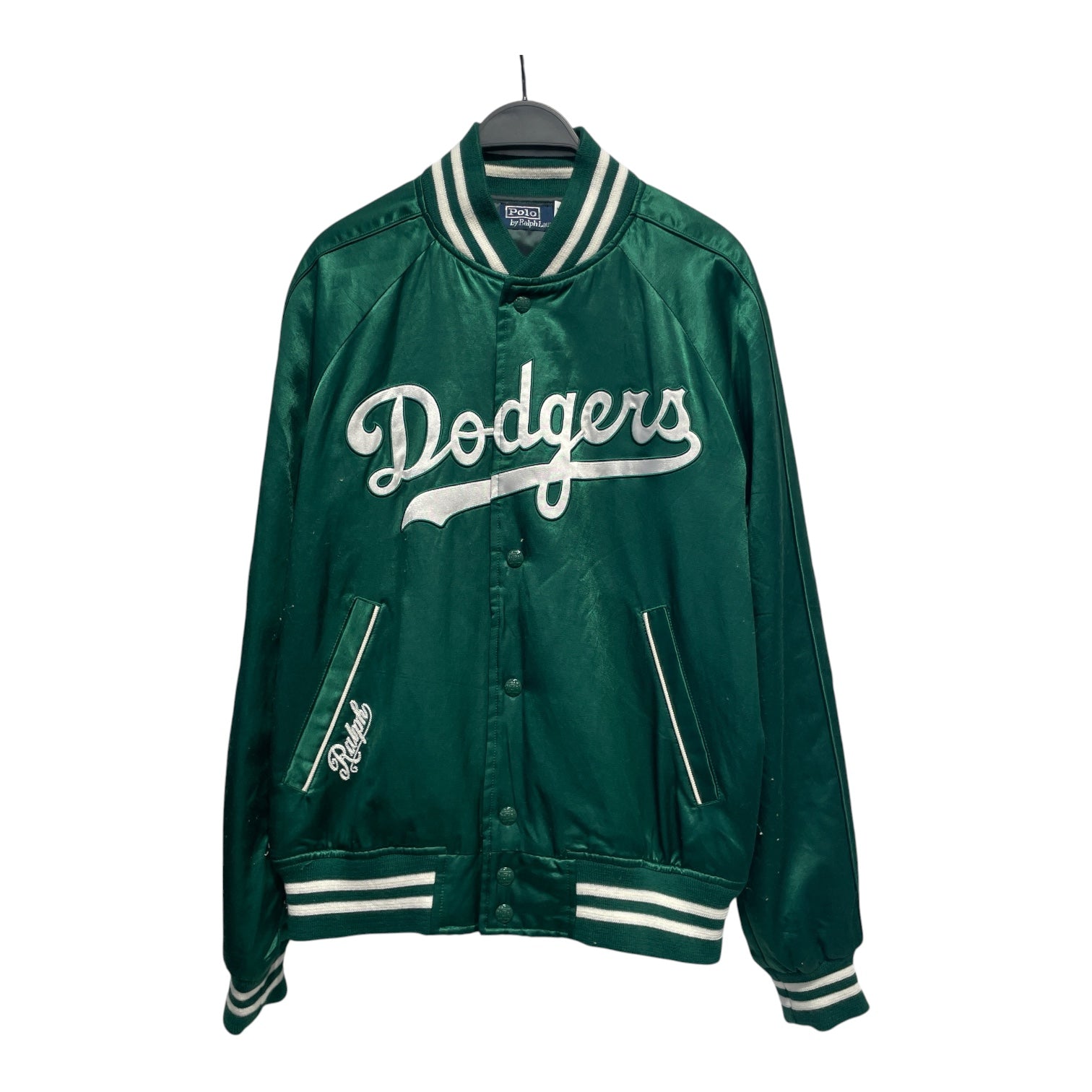 POLO RALPH LAUREN/Baseball Jkt/M/GRN/Graphic/DODGERS