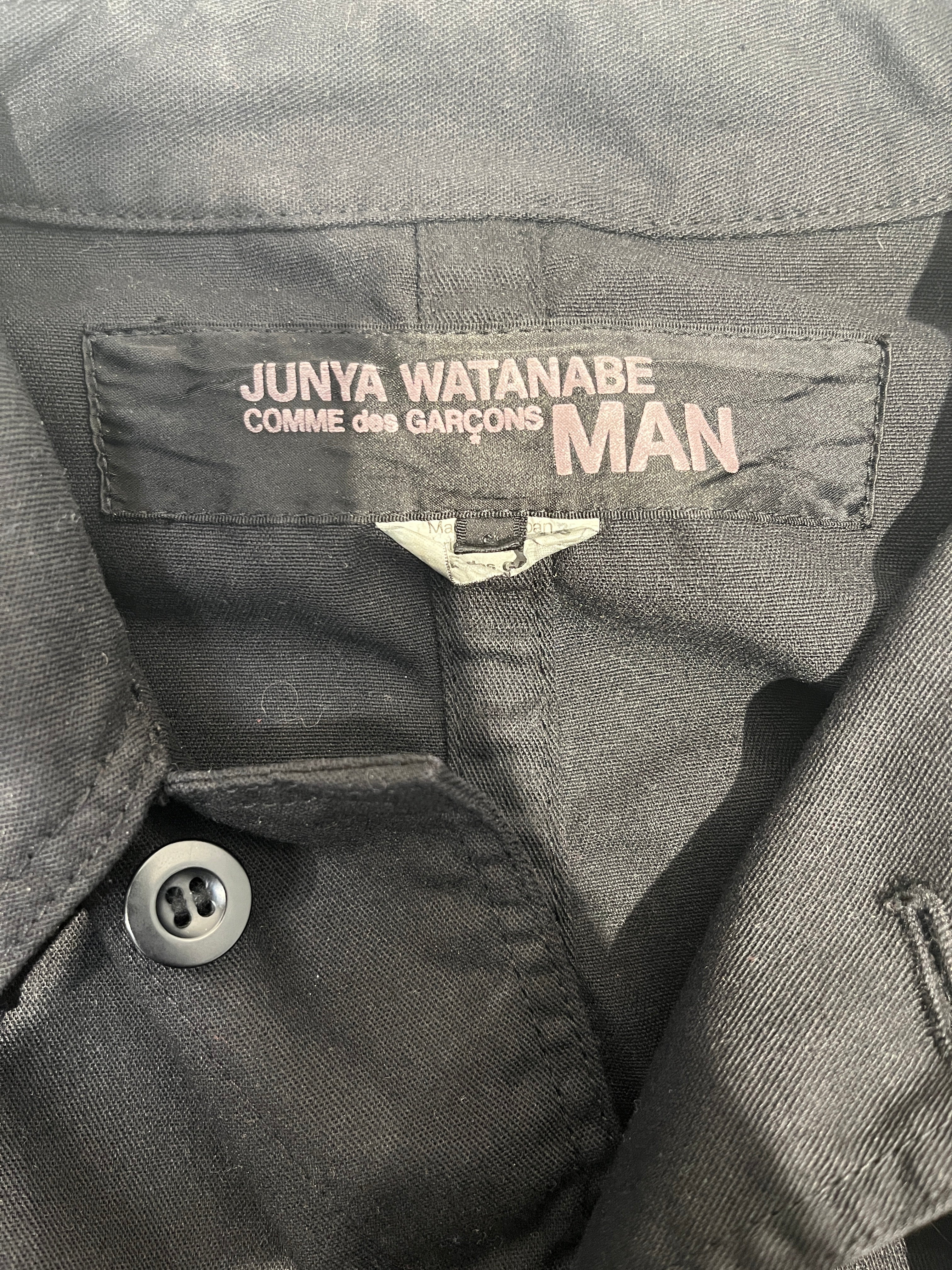 JUNYA WATANABE COMME des GARCONS MAN/Jacket/M/Cotton/BLK/LONG COAT view 3
