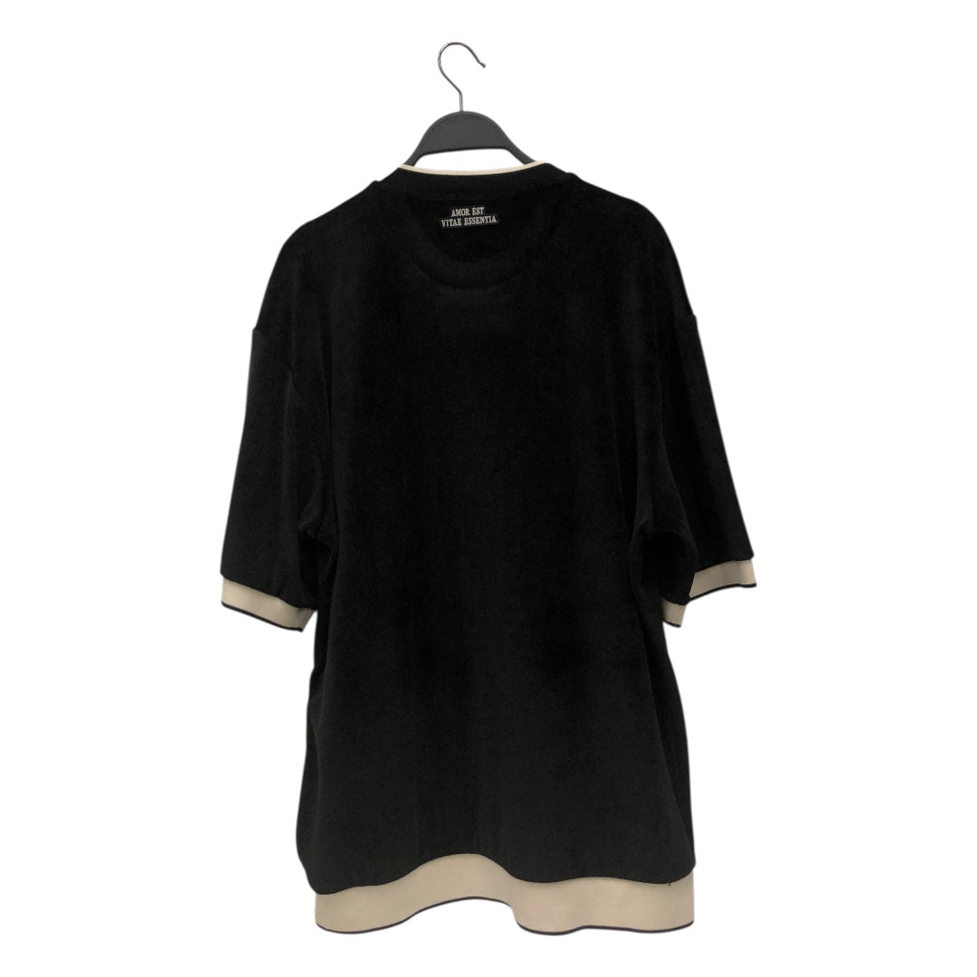 DOLCE&GABBANA/T-Shirt/52/Polyester/BLK/DG HEAVEN velour view 2