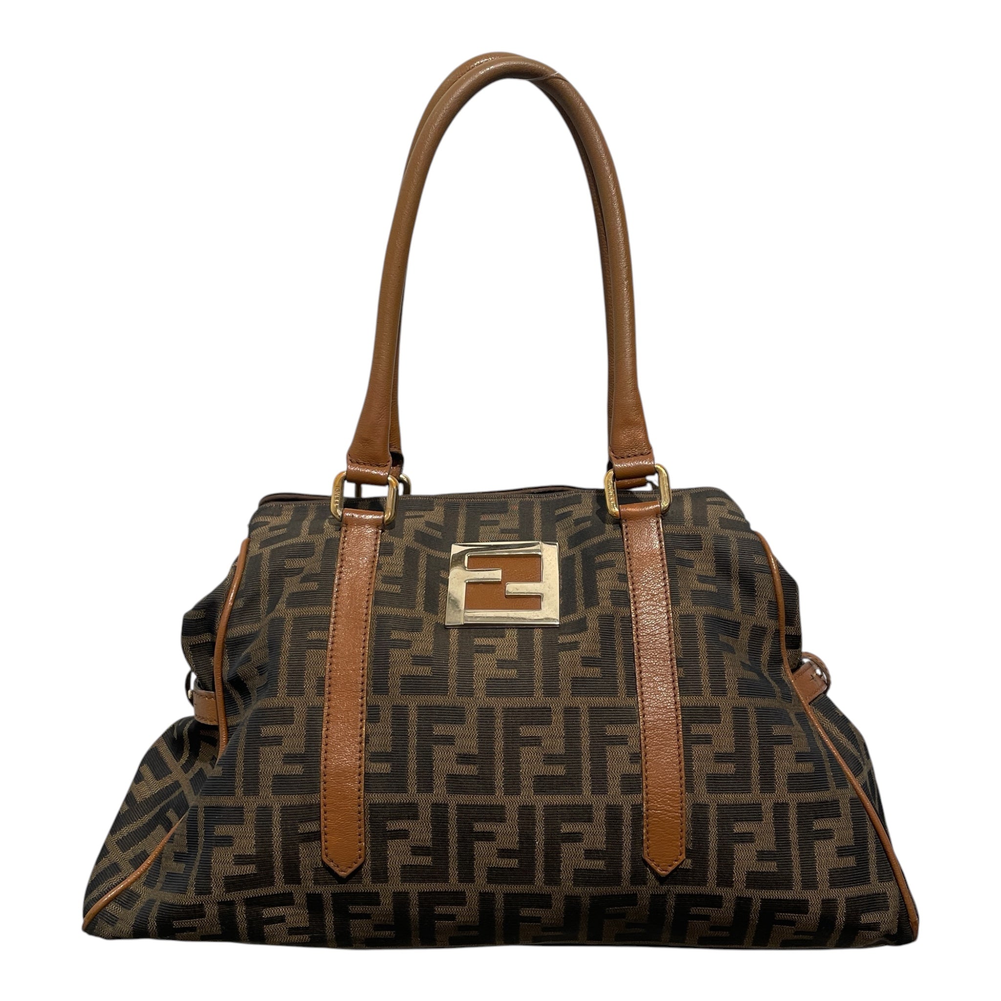 FENDI/Hand Bag/Monogram/Cotton/CML/ZUCCA CANVAS TOTE view 1