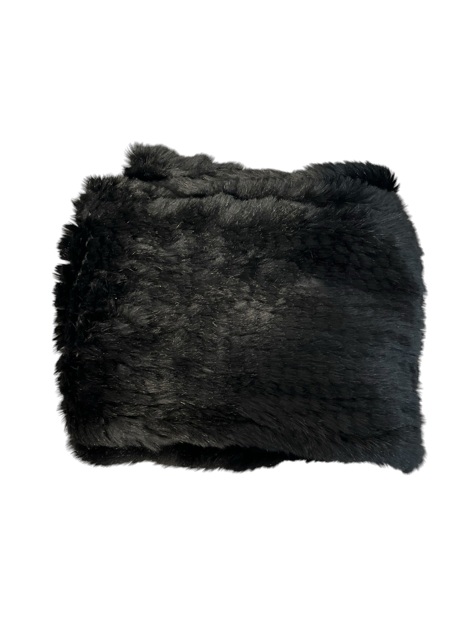 SAKS FIFTH AVENUE/Scarf/Fur/BLK/RABBIT FUR view 2