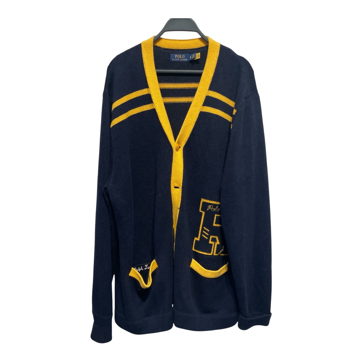 POLO RALPH LAUREN/Sweatshirt/XL/Wool/NVY/VARSITY
