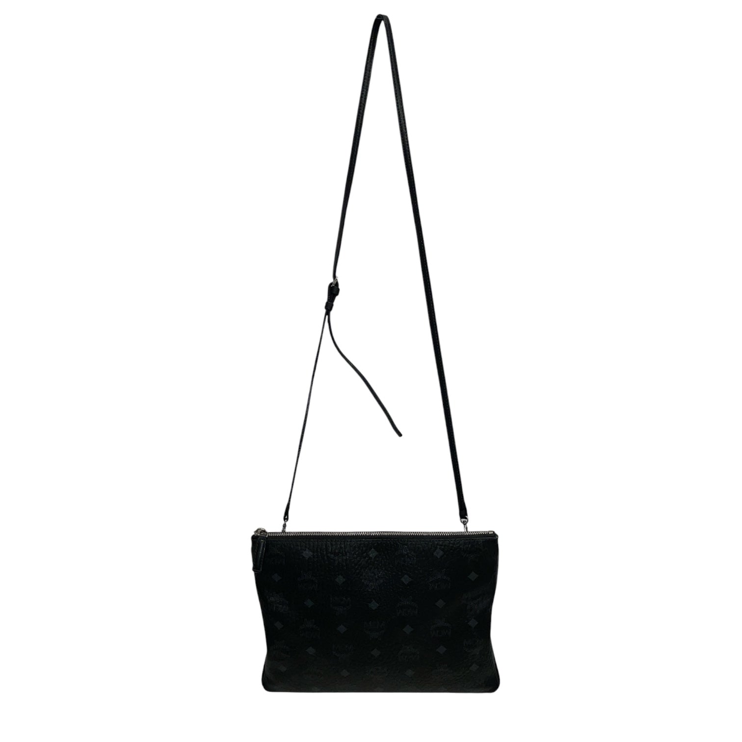 MCM/Cross Body Bag/Monogram/Leather/BLK/Pouch 10112008 view 1