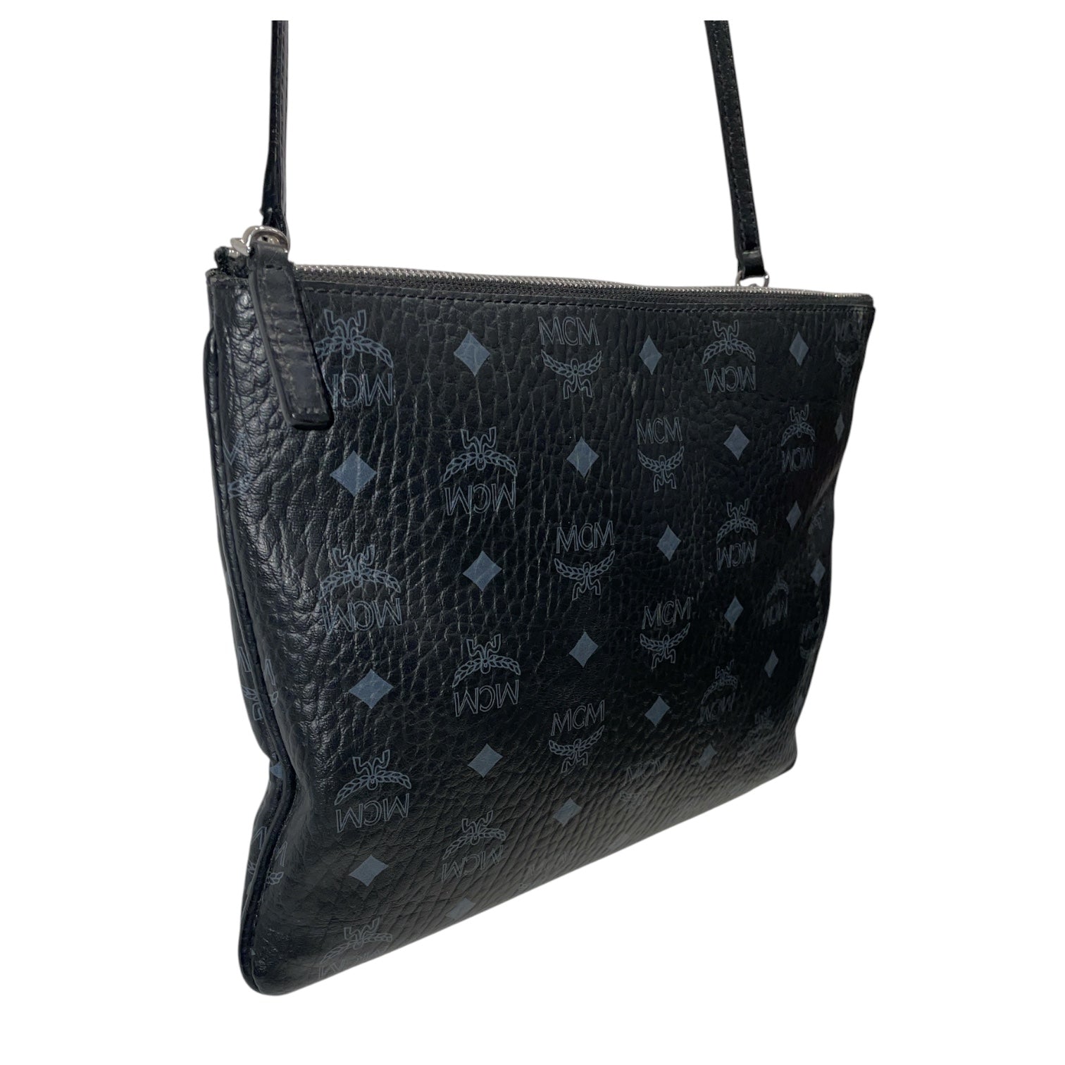 MCM/Cross Body Bag/Monogram/Leather/BLK/Pouch 10112008 view 6