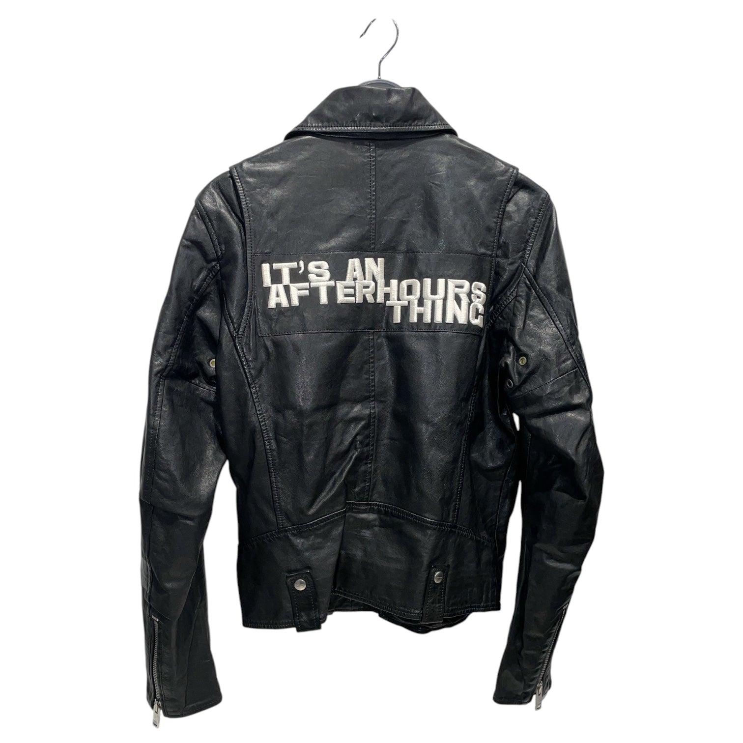 DIESEL/Leather Jkt/M/Leather/BLK/Double Breasted/Animal Pattern/DIESEL L-WILCOX view 2
