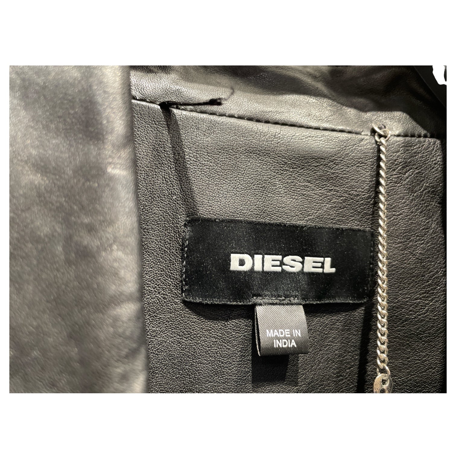 DIESEL/Leather Jkt/M/Leather/BLK/Double Breasted/Animal Pattern/DIESEL L-WILCOX view 4
