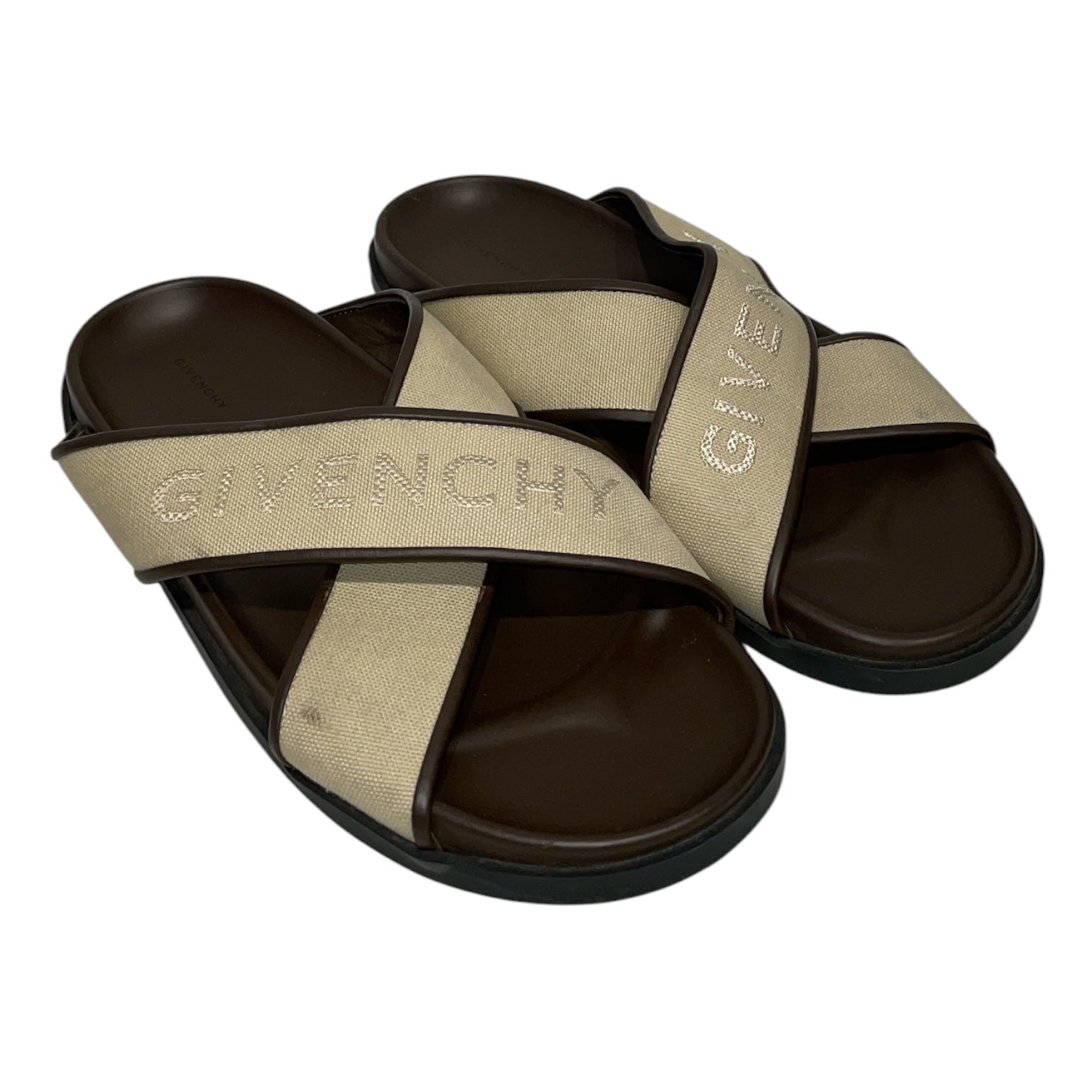 GIVENCHY/Sandals/EU 41/Leather/BRW/G PLAGE SANDAL view 1