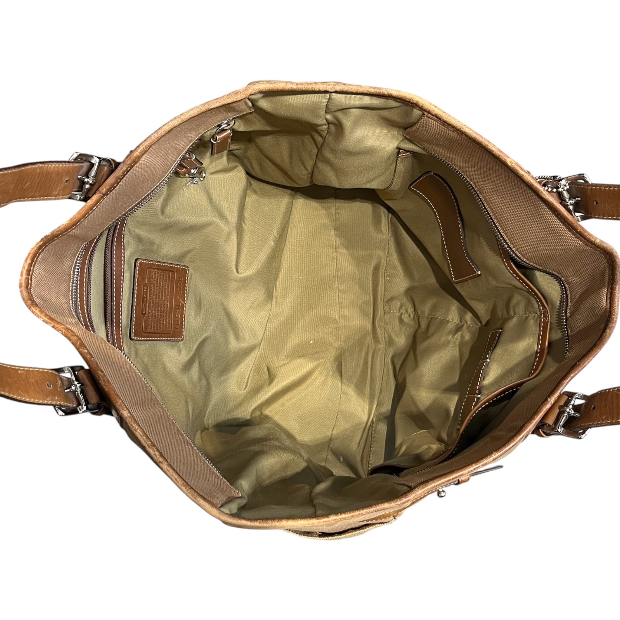 COACH/Tote Bag/Cotton/CML/E3L-5778 HERITAGE TOTE CANVAS view 5