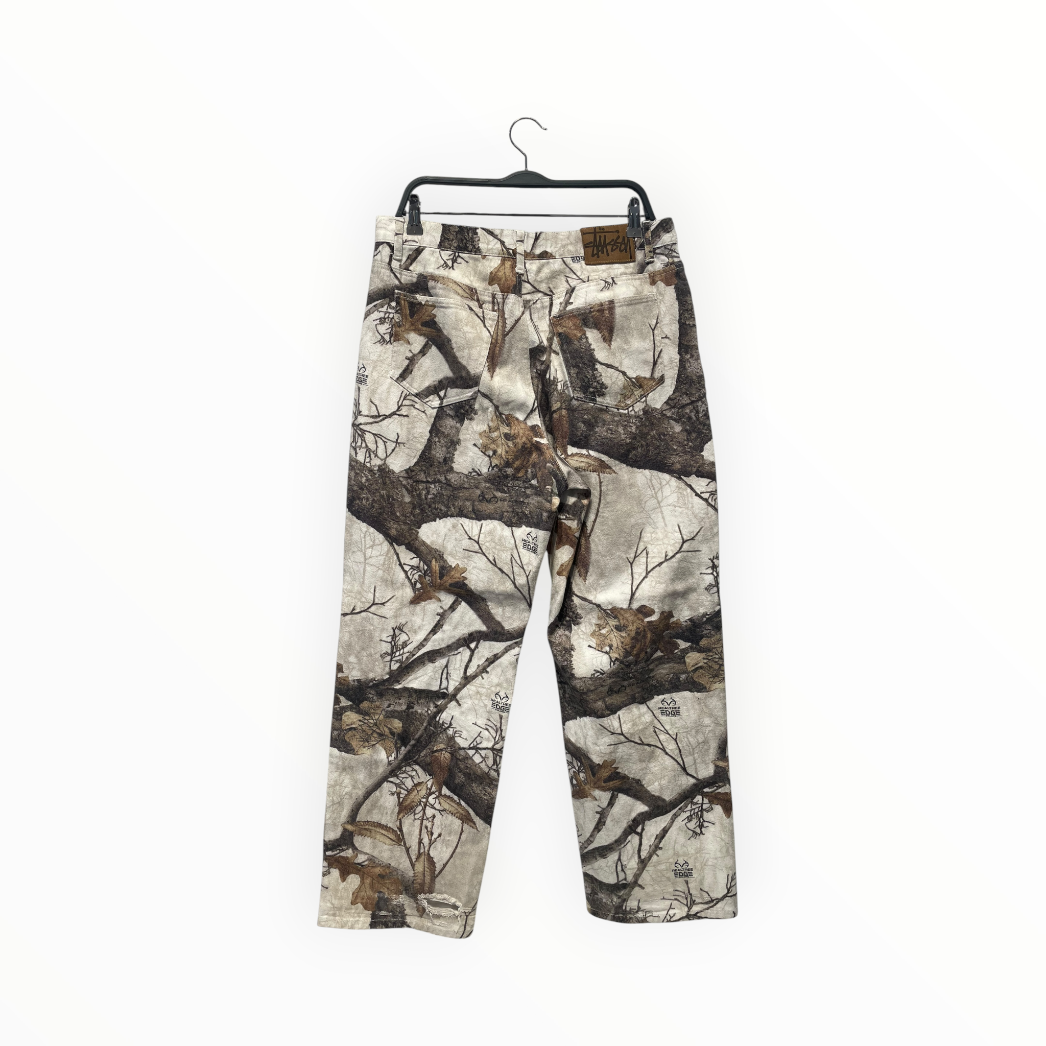 STUSSY/Pants/34/Cotton/WHT/Camouflage/Heel Bite view 2
