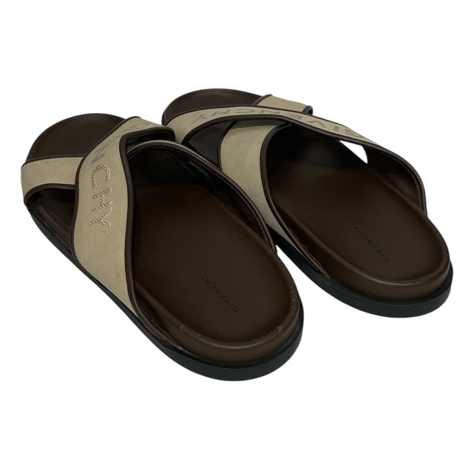 GIVENCHY/Sandals/EU 41/Leather/BRW/G PLAGE SANDAL view 2