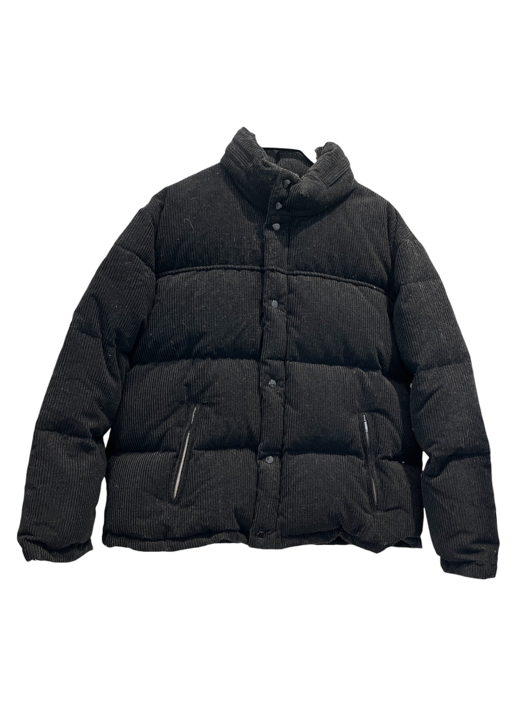 SAINT LAURENT/Coat/54/Cotton/BLK/Single Breasted/ view 1