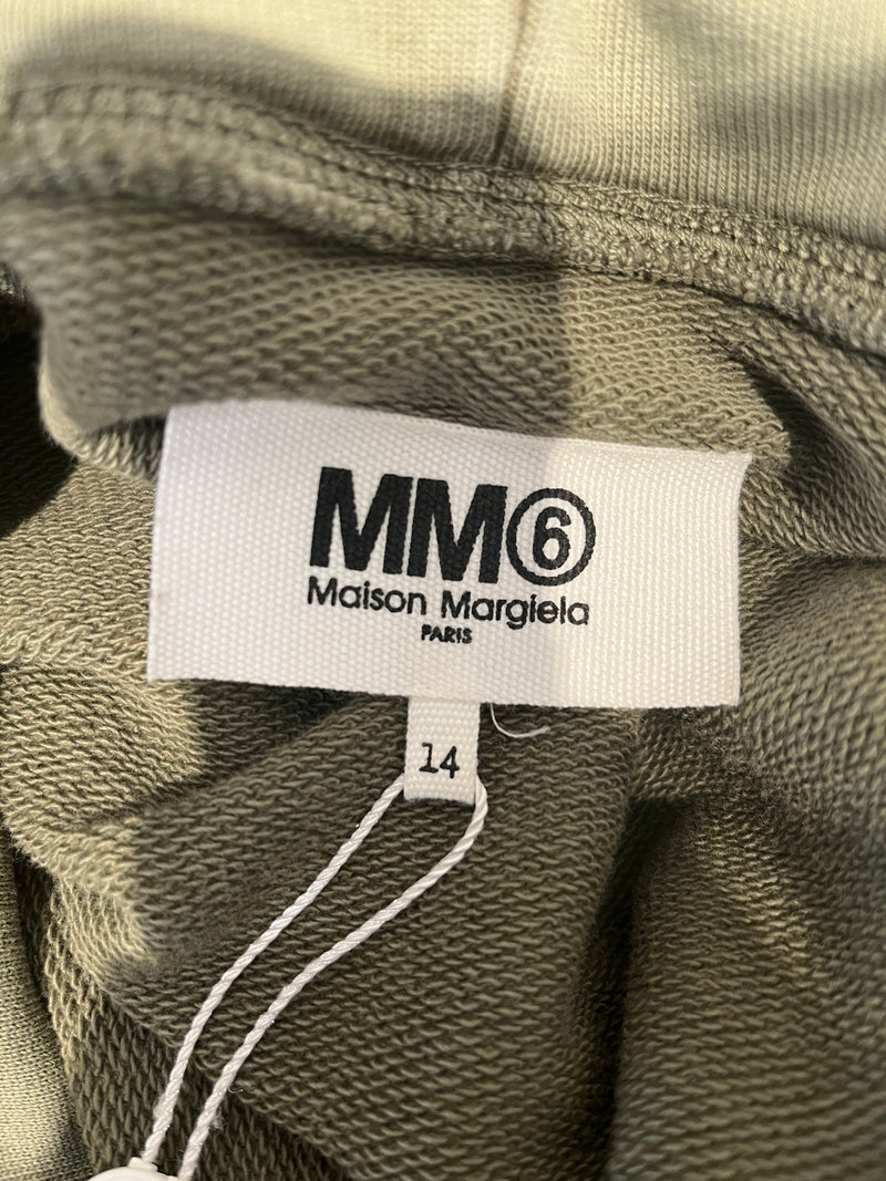 MM6/Hoodie/14/Cotton/GRN/Pullover/