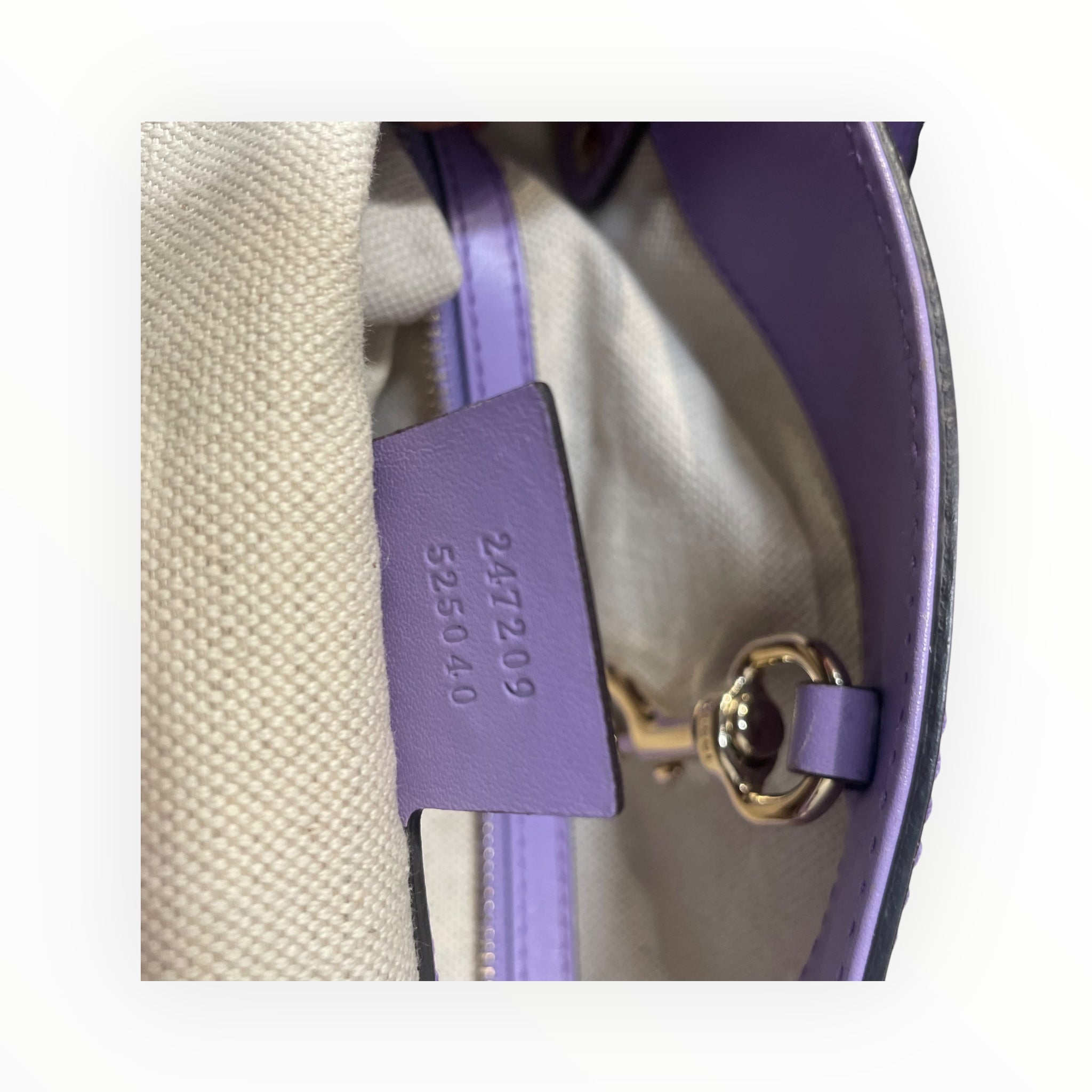 GUCCI/Tote Bag/Leather/PPL/Diamante view 4
