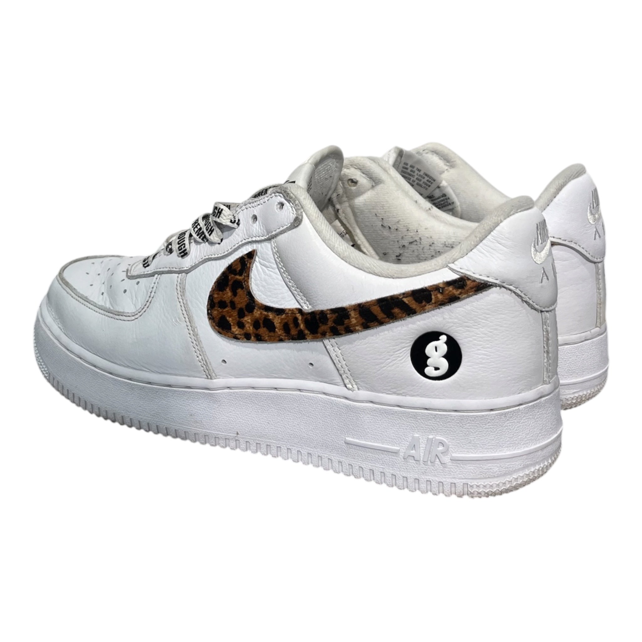 NIKE/X SUPREME GOODENOUGH  AIR FORCE 1 LOW/Low-Sneakers/US 10/Polyester/WHT/IM3483-100 view 2