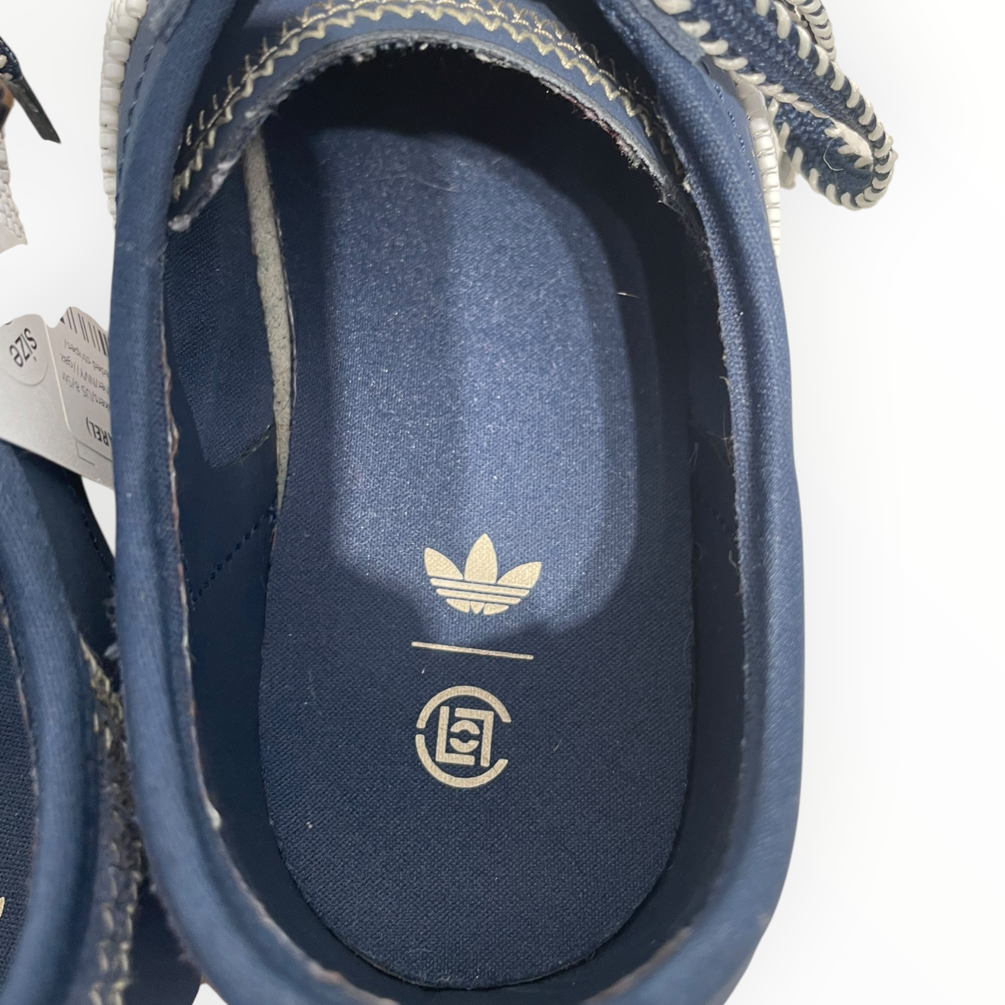 adidas/CLOT(CLOTAPPAREL)/Low-Sneakers/US 8/Stripe/Leather/NVY/gazelle beaded stripes view 3