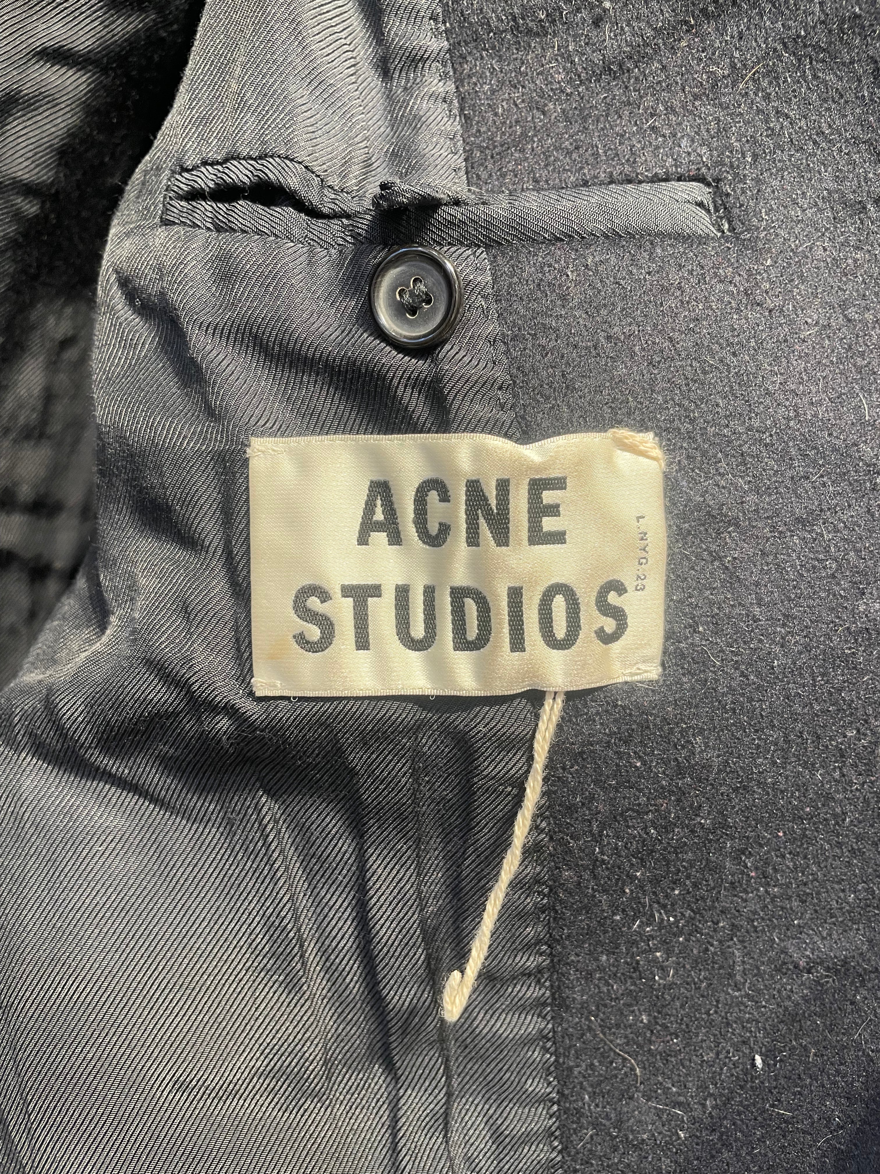 Acne Studios/Trench Coat/40/Wool/NVY/rn# 131738 view 3