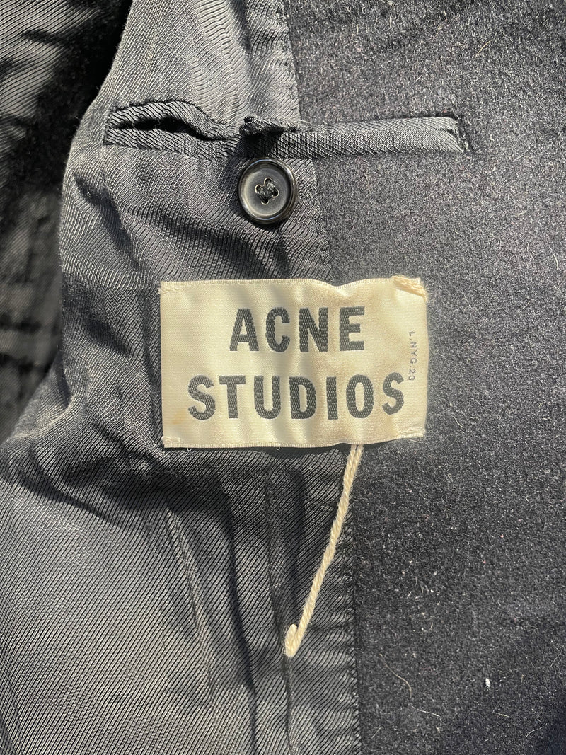 Acne Studios/Trench Coat/40/Wool/NVY/rn