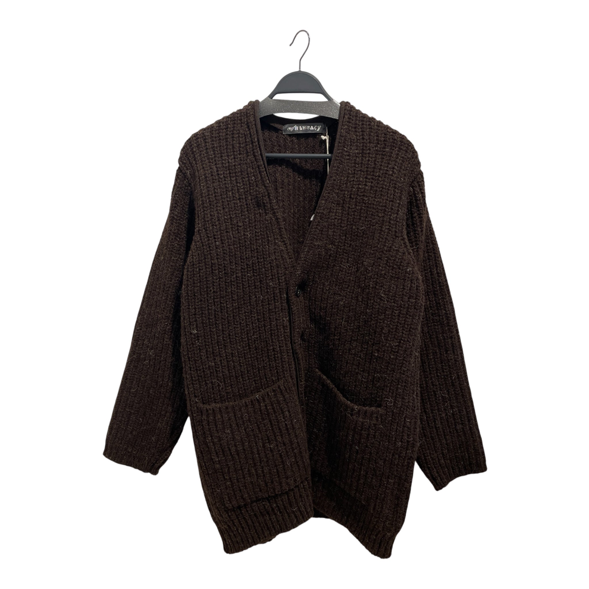 OUR LEGACY/Cardigan/46/Wool/BRW/KNITTED CARDIGAN view 1