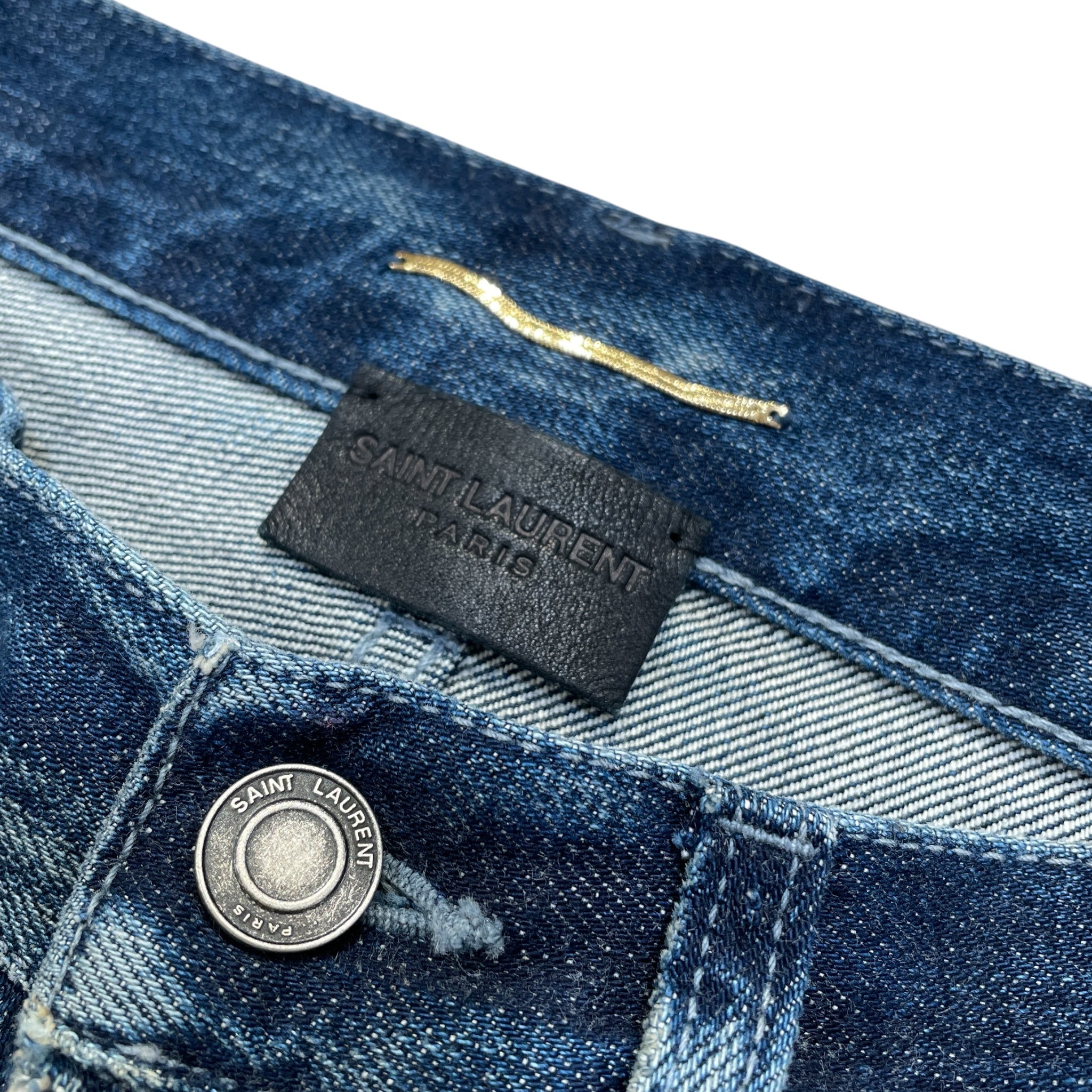 SAINT LAURENT/Straight Pants/25/Denim/BLU/ view 3