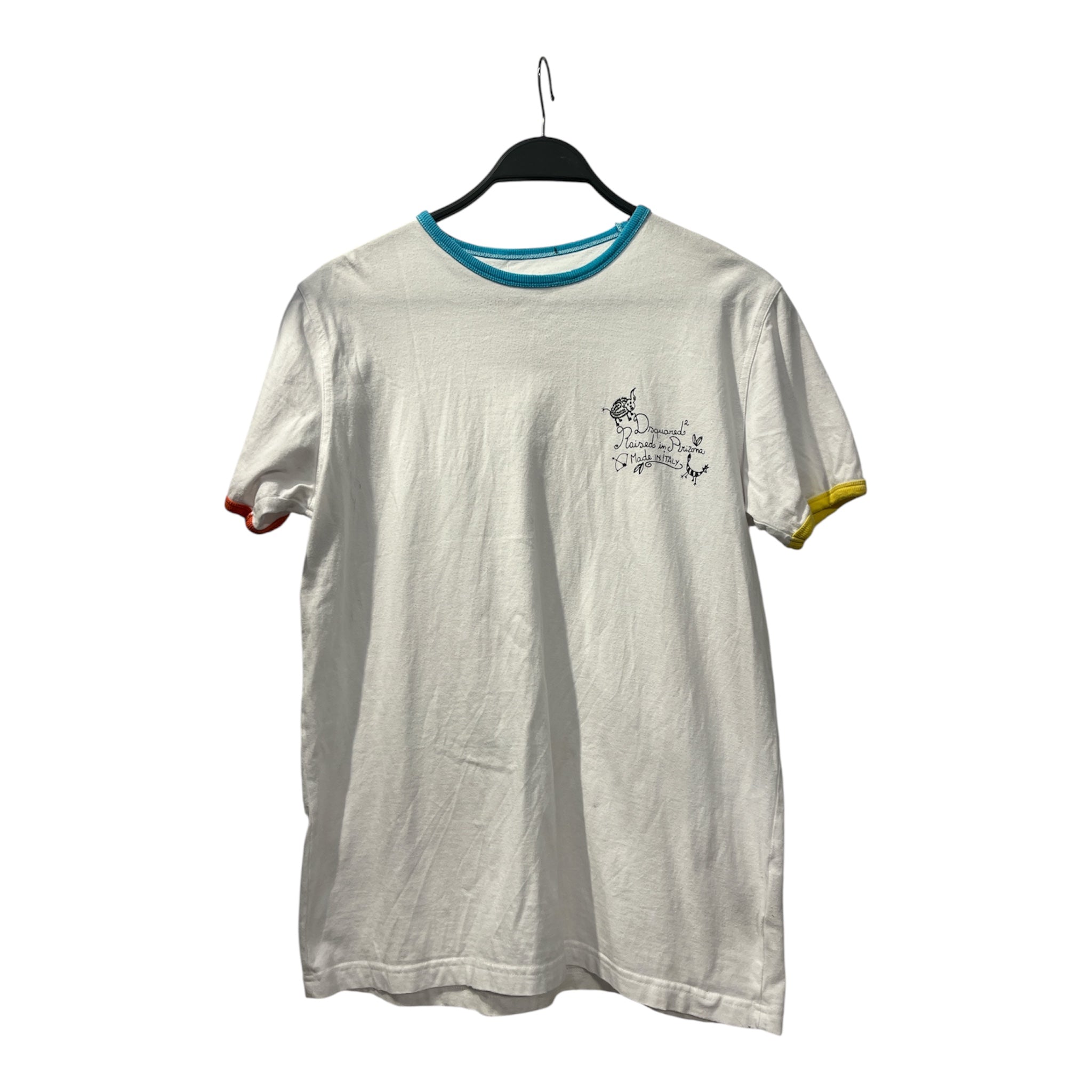 DSQUARED2/T-Shirt/XL/Cotton/WHT/RAISED IN ARIZONA view 1