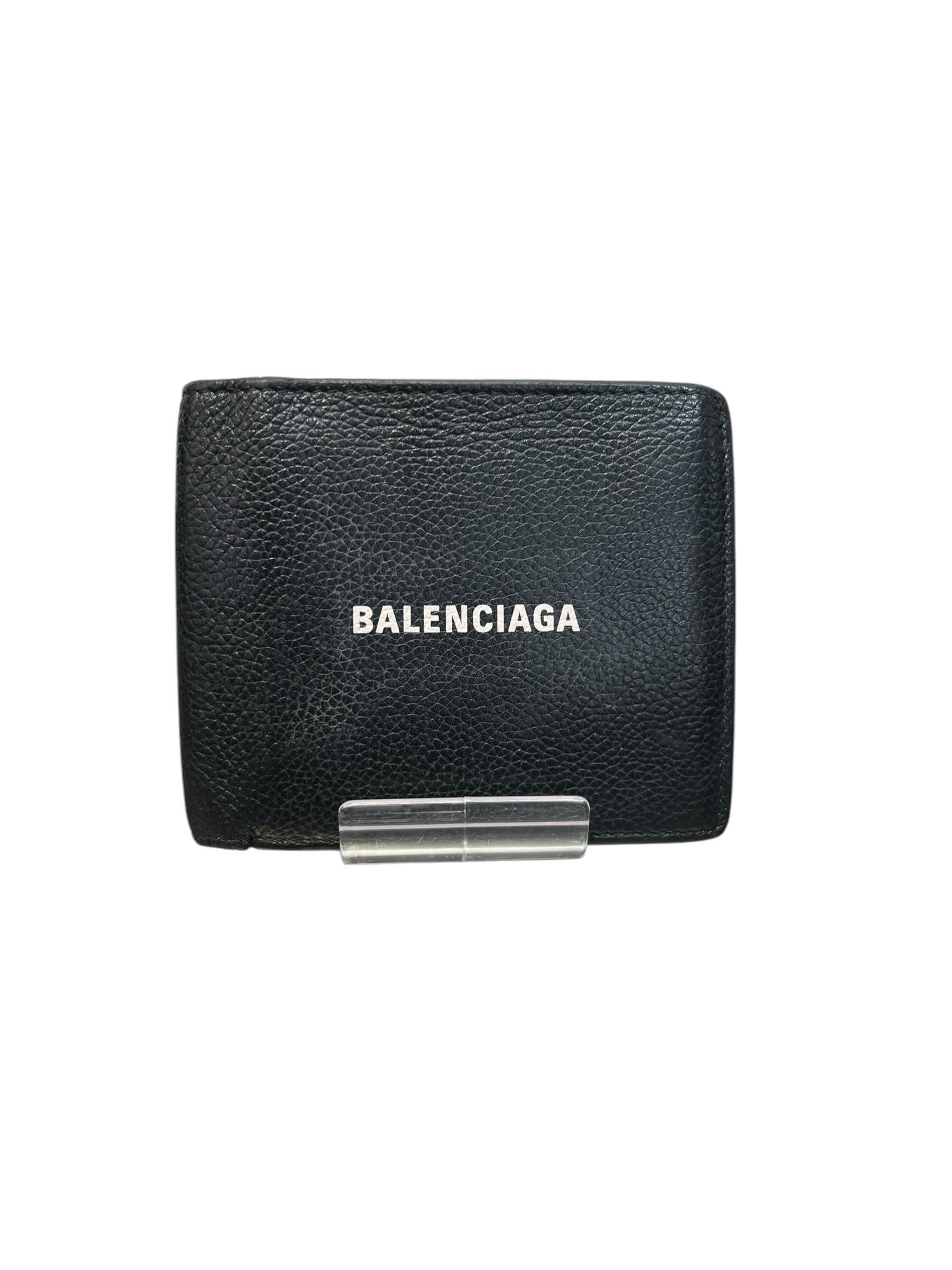 BALENCIAGA/Bifold Wallet/Leather/BLK/M's/ view 1
