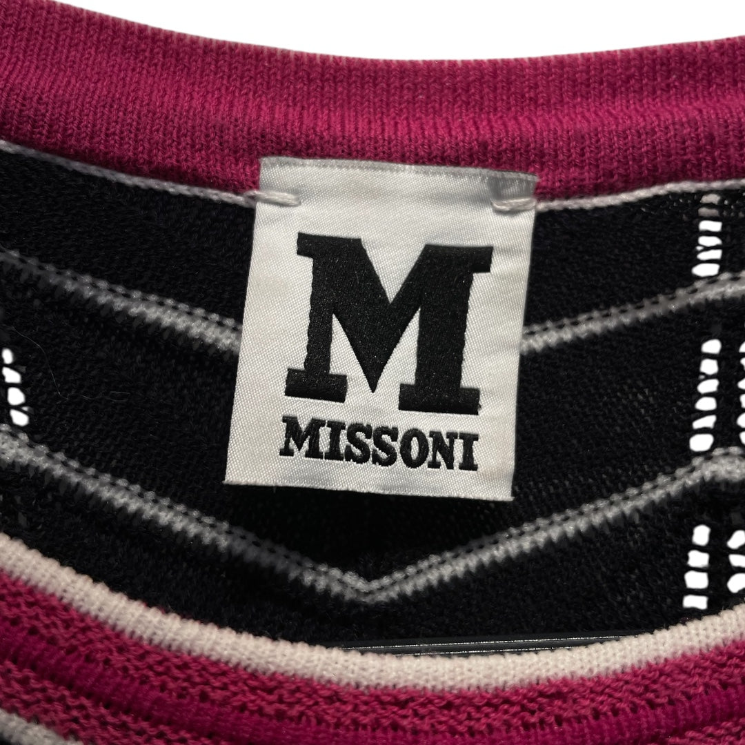 MISSONI/Blouse/L/All Over Print/Cotton/BLU/CHEVRON PRINTED TOP view 3