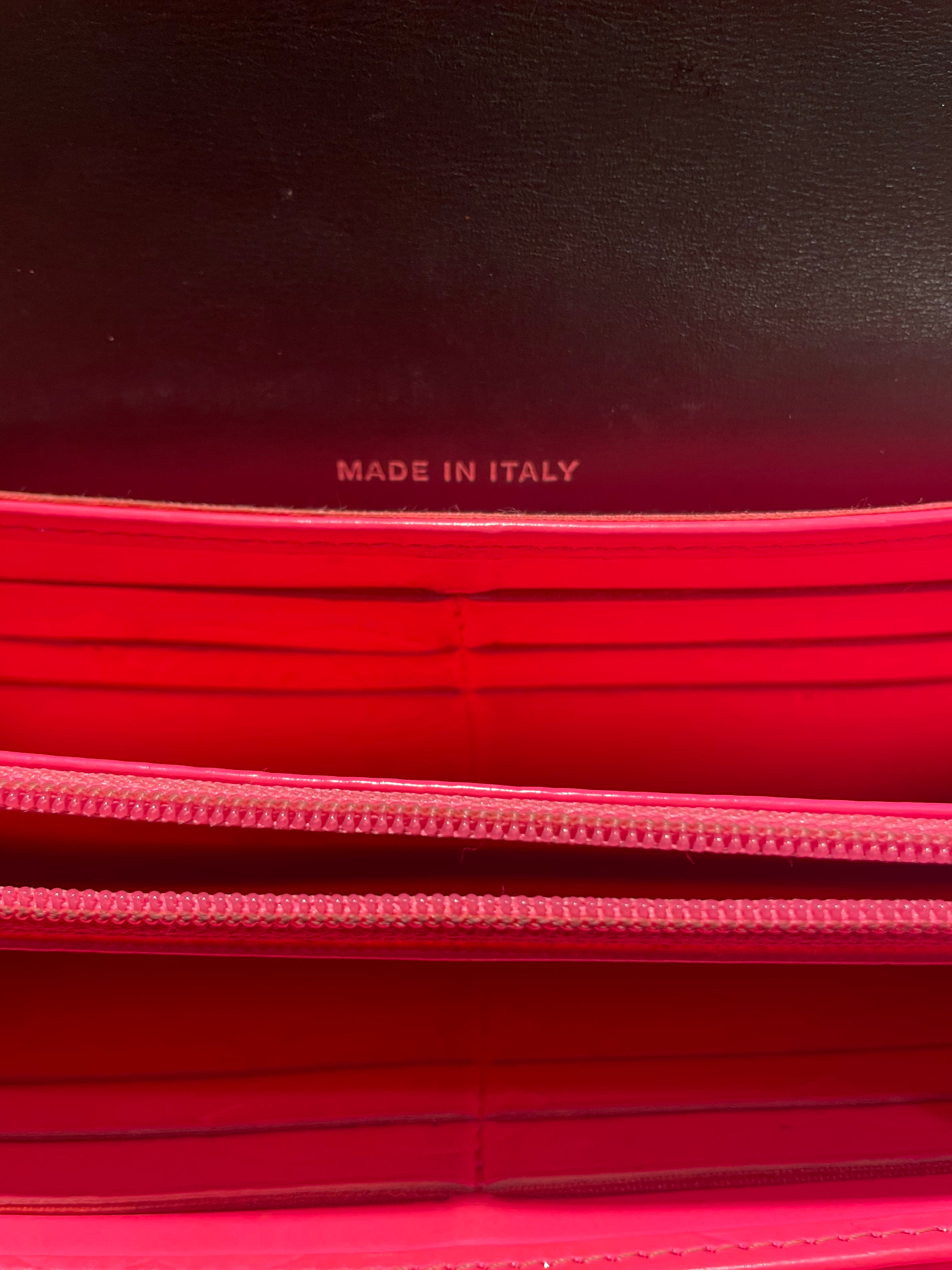 CHANEL/Long Wallet/Leather/BLK/PINK INTERIOR | 1897 0364 view 3