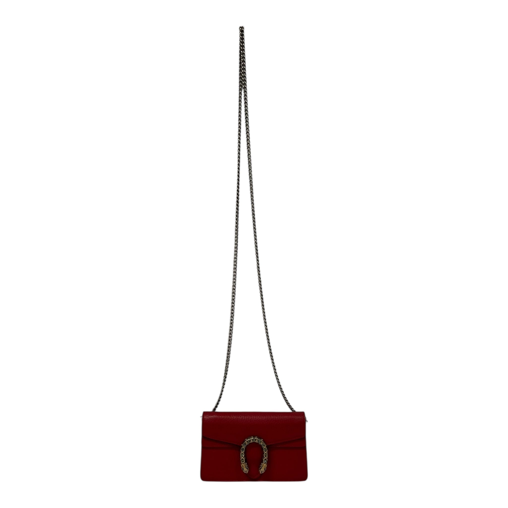 GUCCI/Cross Body Bag/Leather/RED/DIONYSUS SUPER MINI 4764322149 view 1