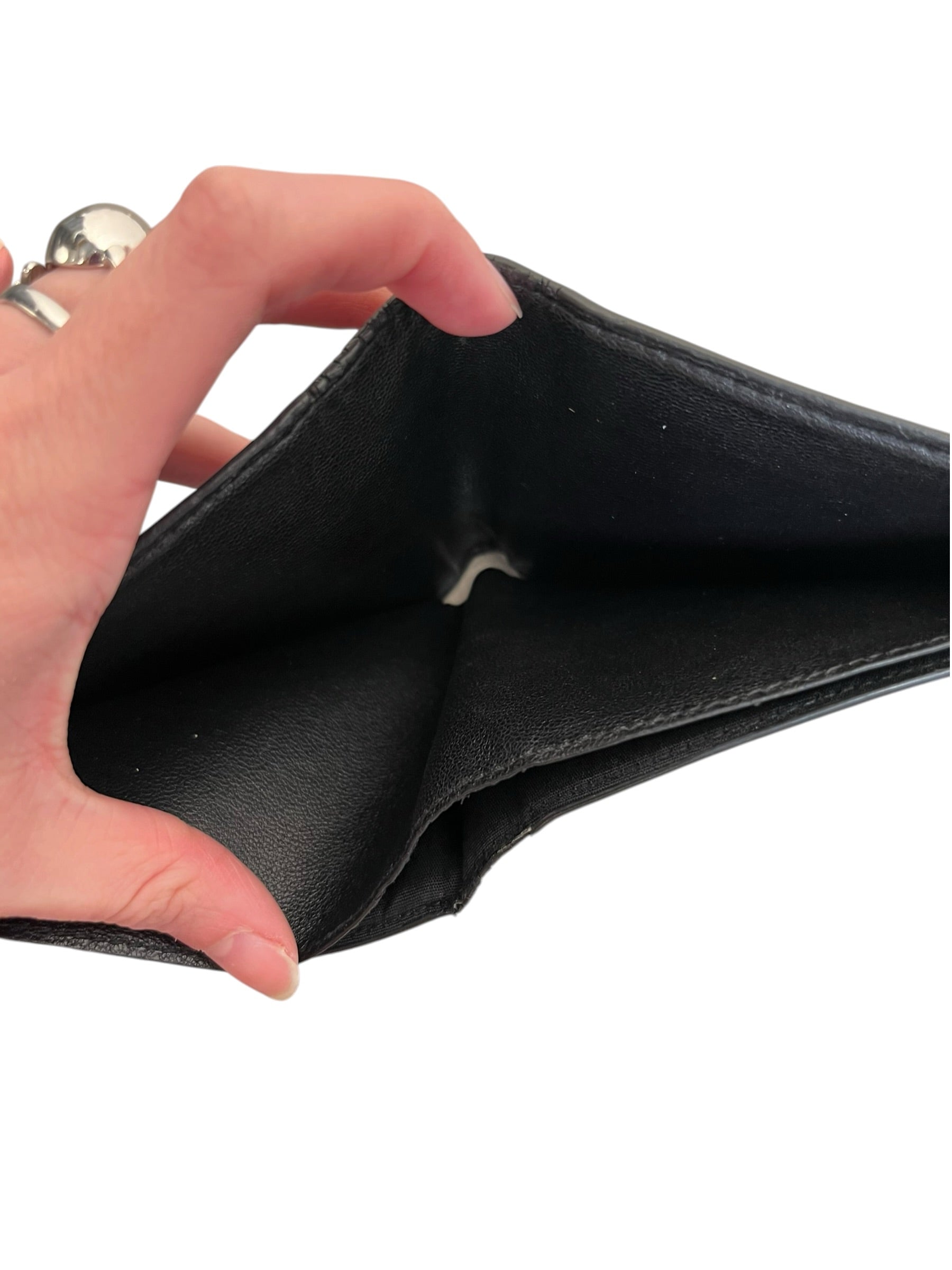 BALENCIAGA/Bifold Wallet/Leather/BLK/M's/ view 5