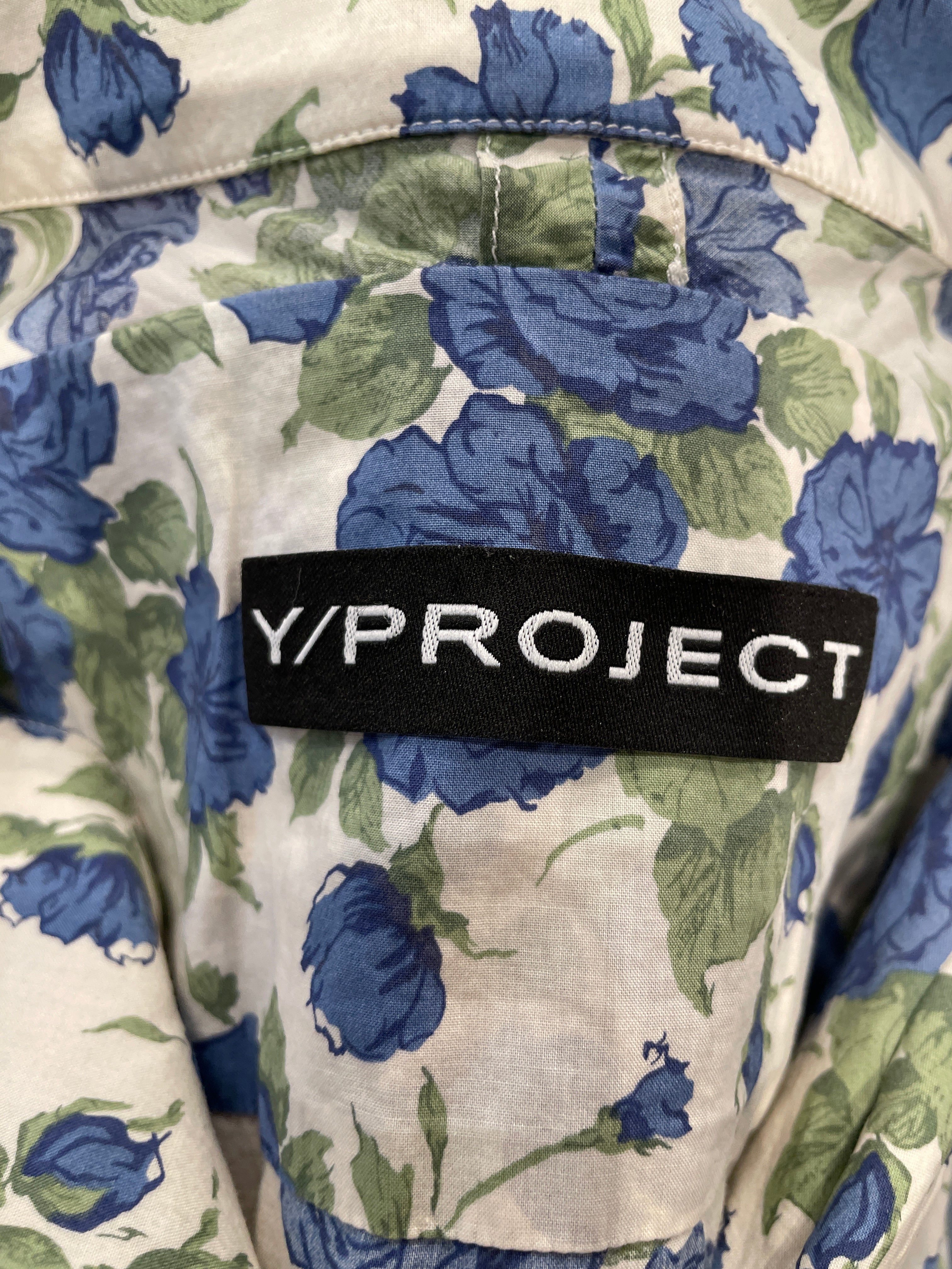 Y/PROJECT/SS Shirt/L/Cotton/GRN/Floral Pattern/PAISLEY CONSTRUCTION DETAILS view 4