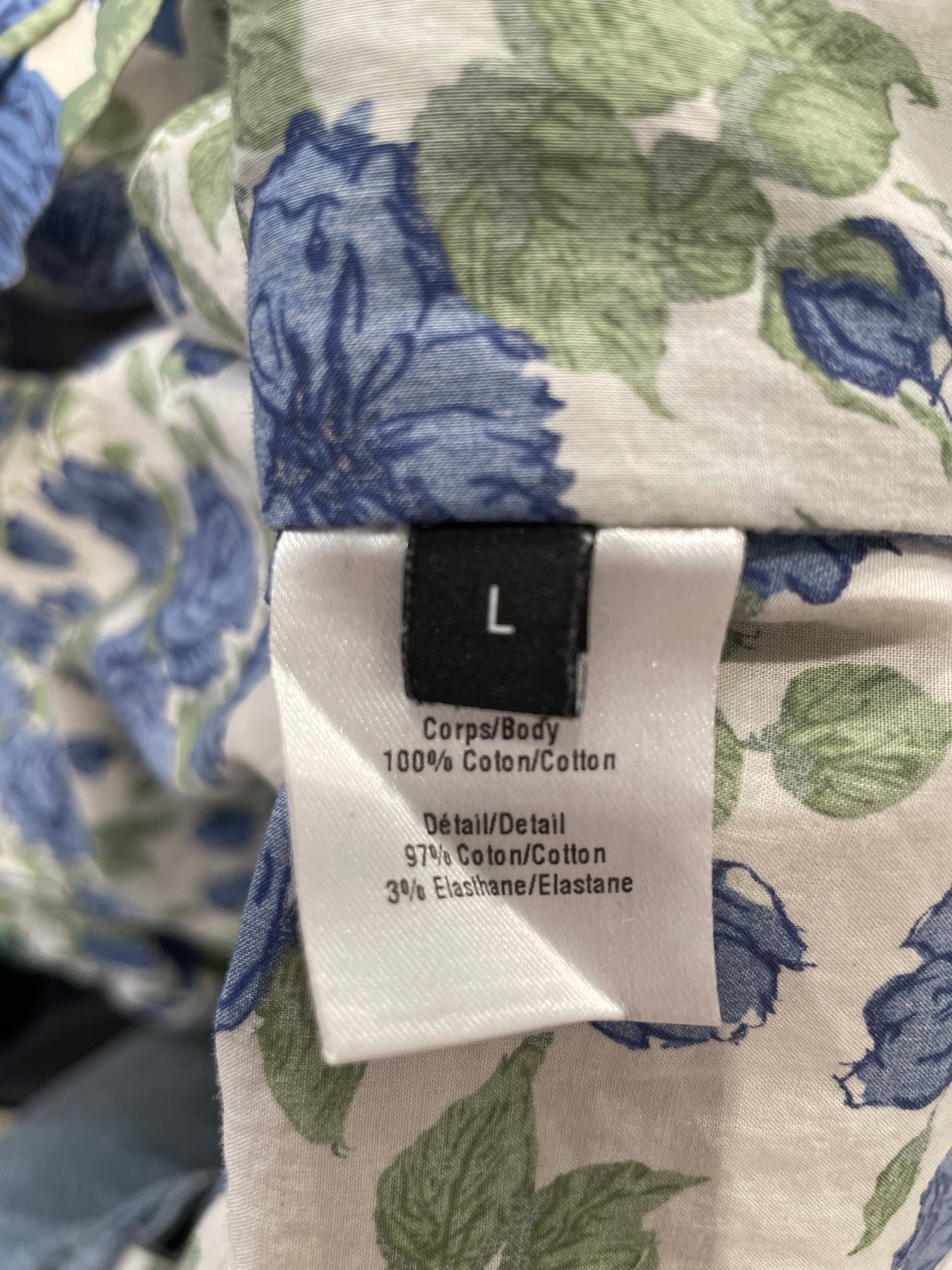 Y/PROJECT/SS Shirt/L/Cotton/GRN/Floral Pattern/PAISLEY CONSTRUCTION DETAILS view 3