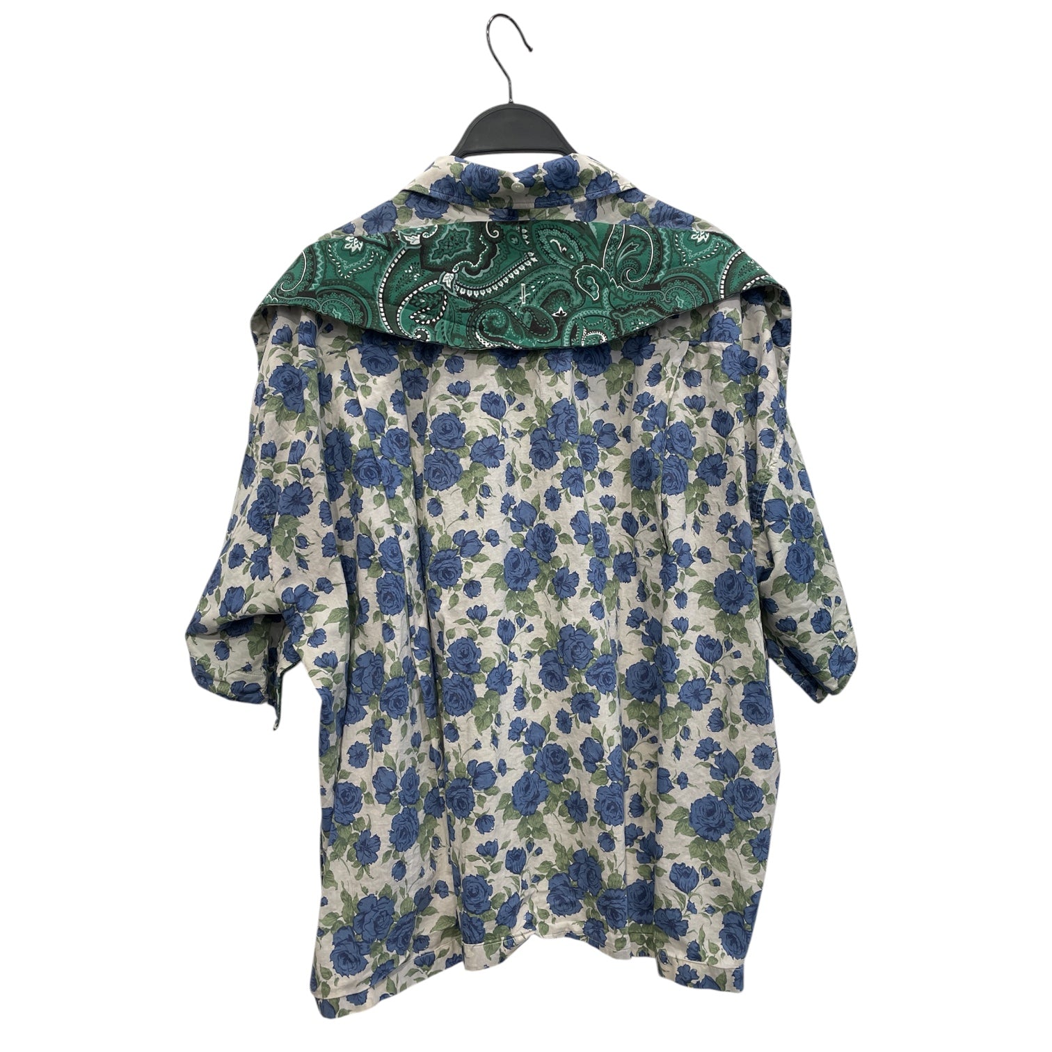 Y/PROJECT/SS Shirt/L/Cotton/GRN/Floral Pattern/PAISLEY CONSTRUCTION DETAILS view 2
