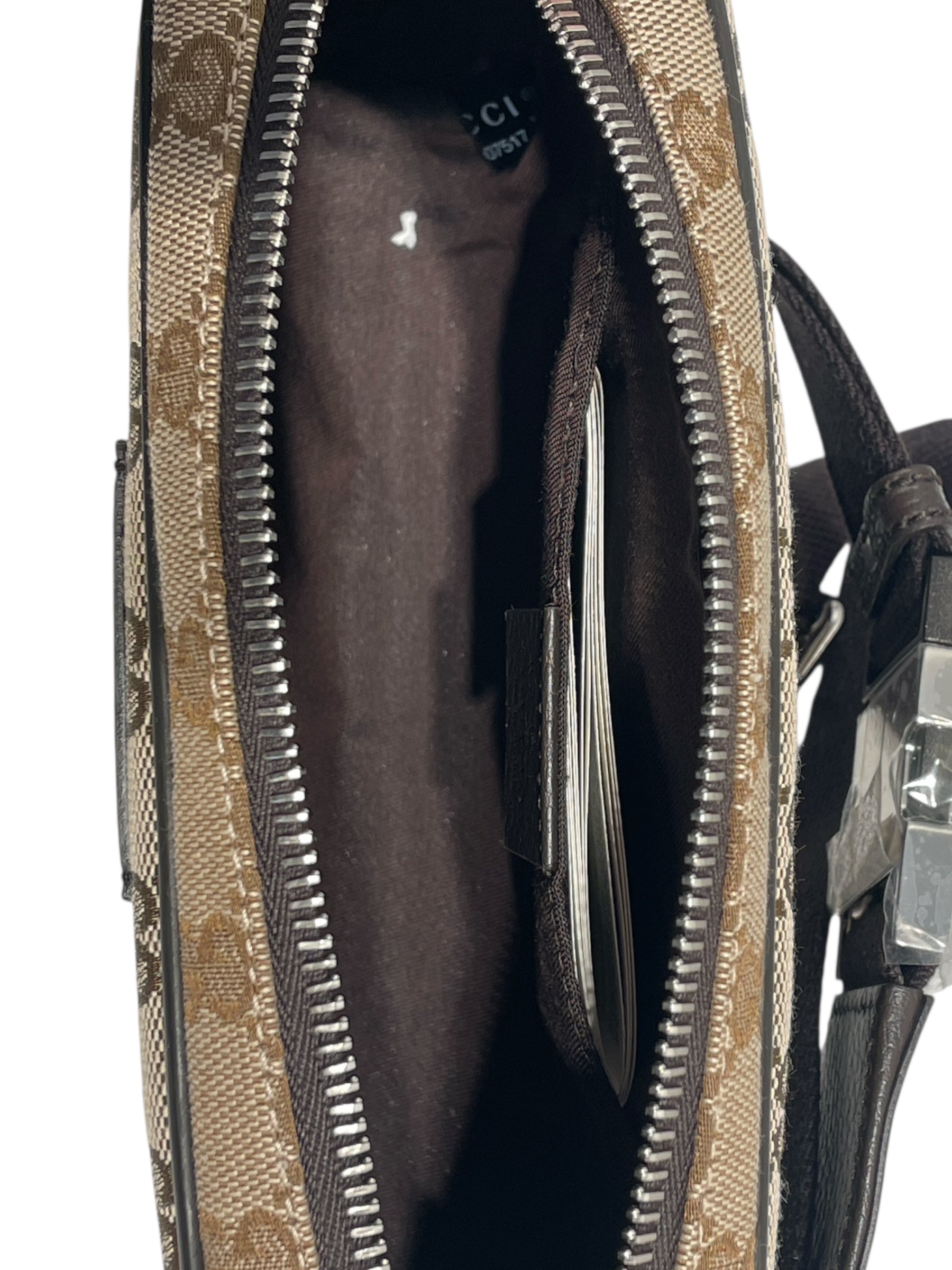 GUCCI/Fanny Pack/Monogram/KHK/Supreme Canvas GG Belt Bag view 4