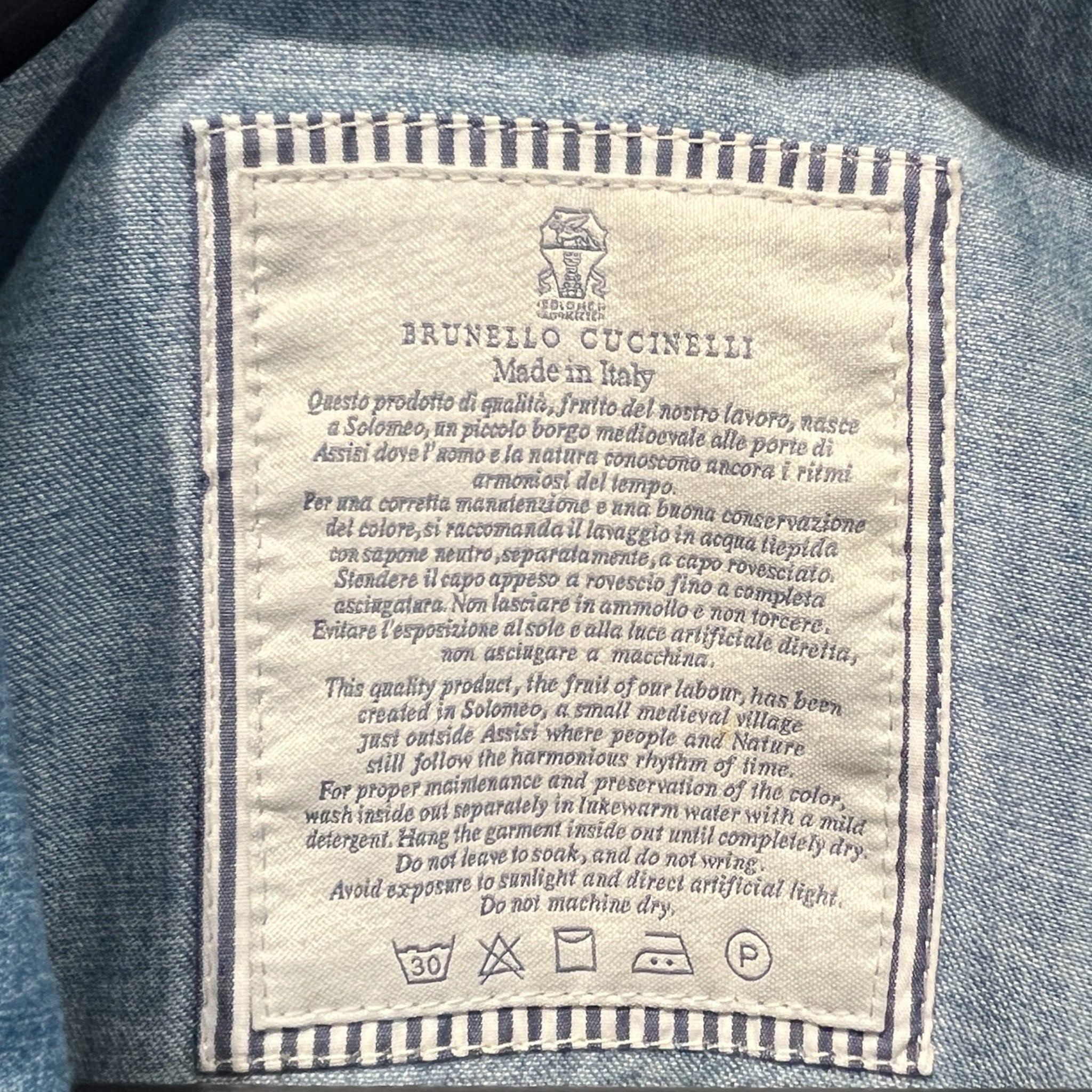 BRUNELLO CUCINELLI/Denim Jkt/48/Cotton/BLU/ view 3