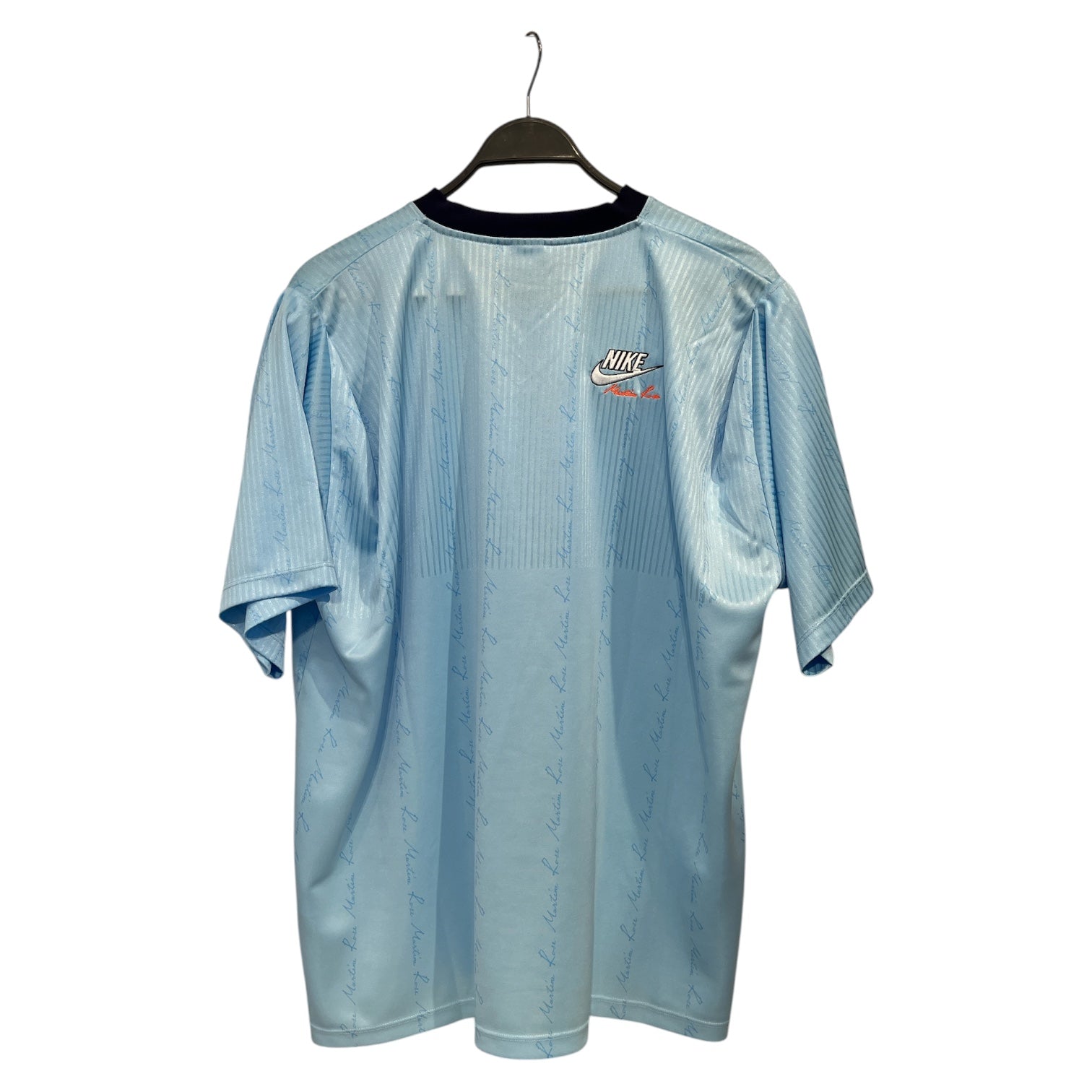 MARTINE ROSE/NIKE/T-Shirt/S/Nylon/BLU/LIGHTBLUE JERSEY view 2