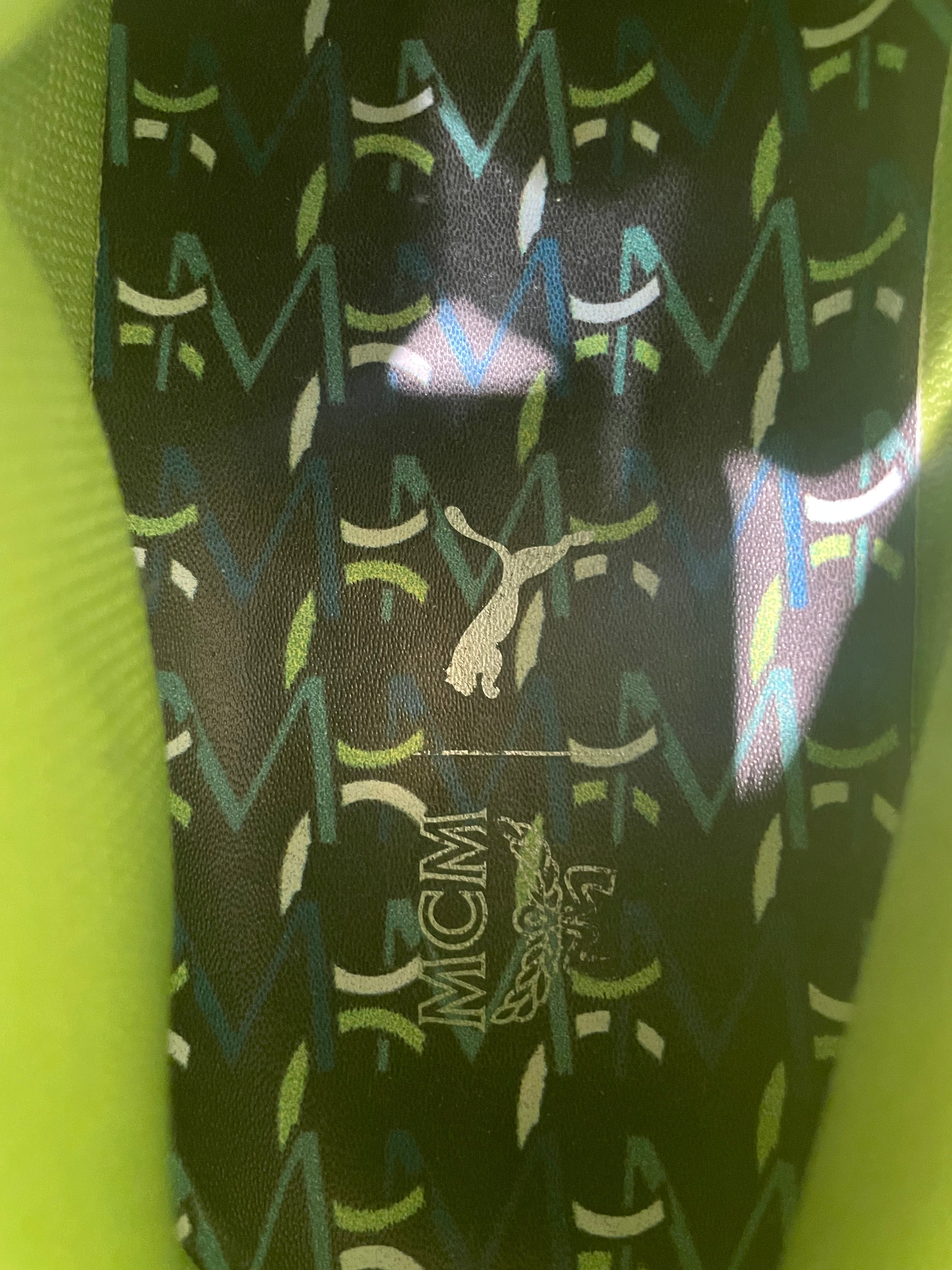 MCM/Low-Sneakers/US 8/GRN/377623-01 view 3