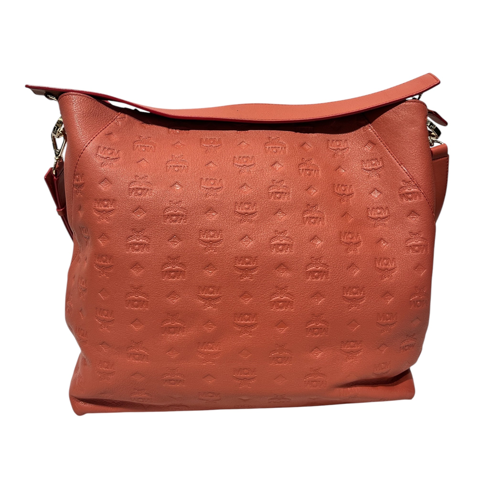 MCM/Bag/Monogram/Leather/PNK/MCM CALFSKIN MONOGRAM HOBO view 2